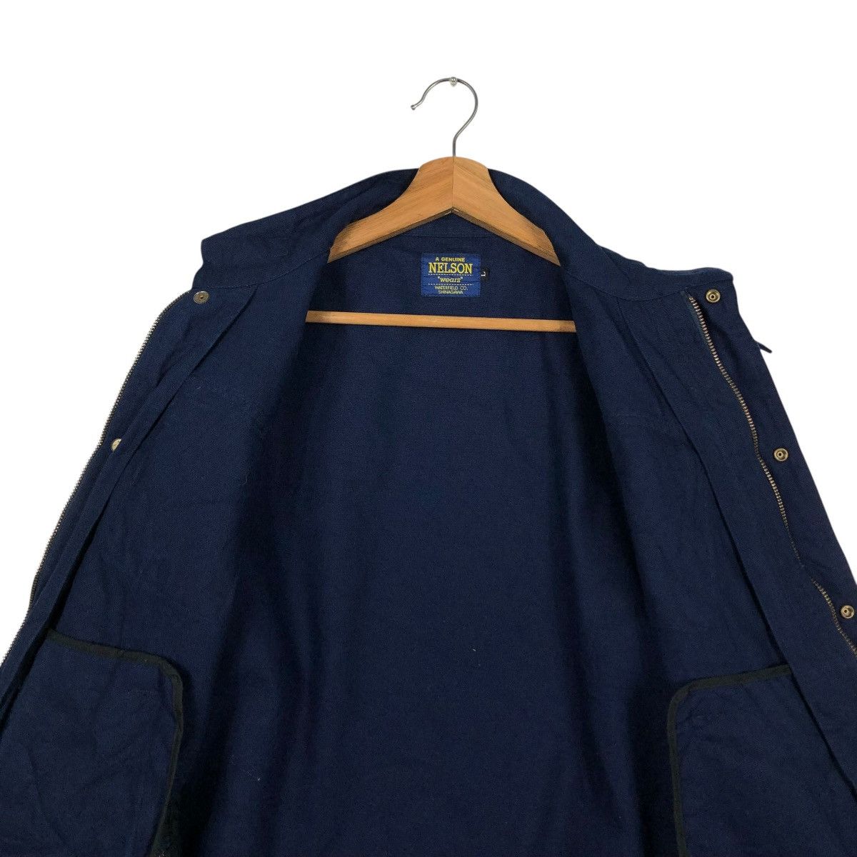 Japanese Brand 🔥VINTAGE CHORE BIKER JACKET CAFE RACER NELSON JAPAN Size US L / EU 52-54 / 3 - 16 Thumbnail