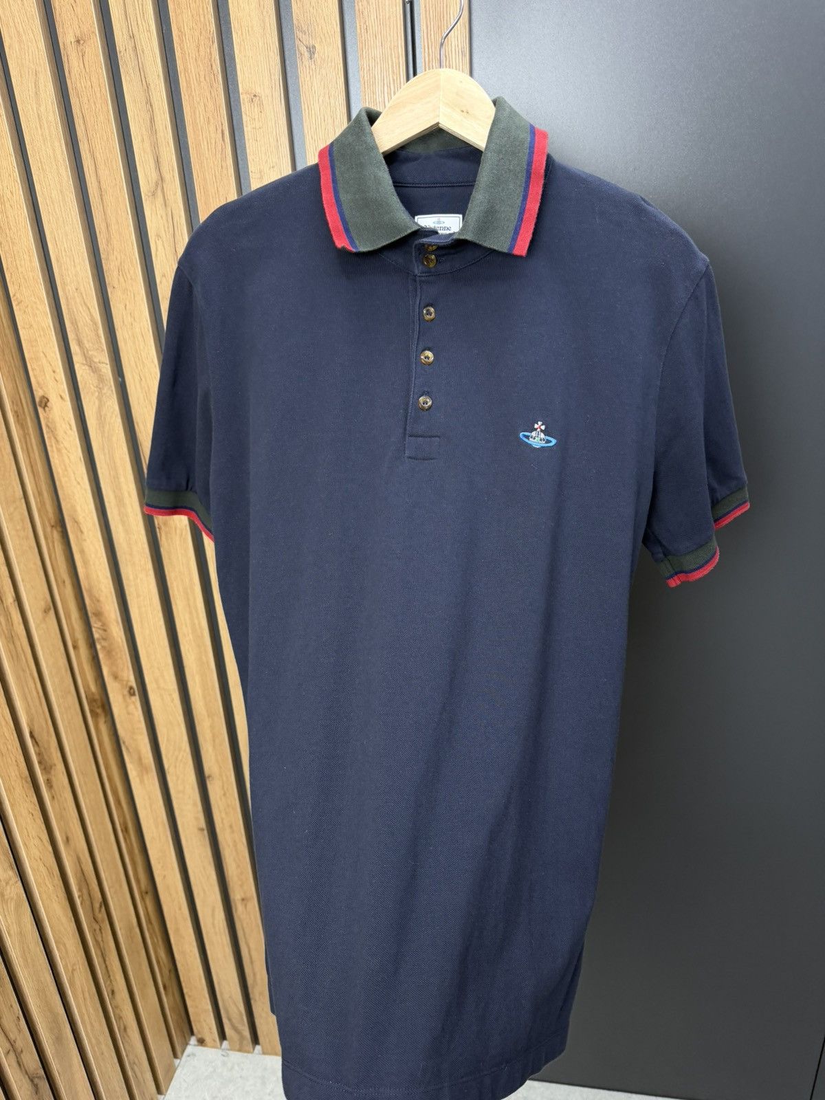 Vivienne Westwood Vivienne Westwood Man Polo Shirt Navy XL Orb Logo Size US XL / EU 56 / 4 - 7 Thumbnail