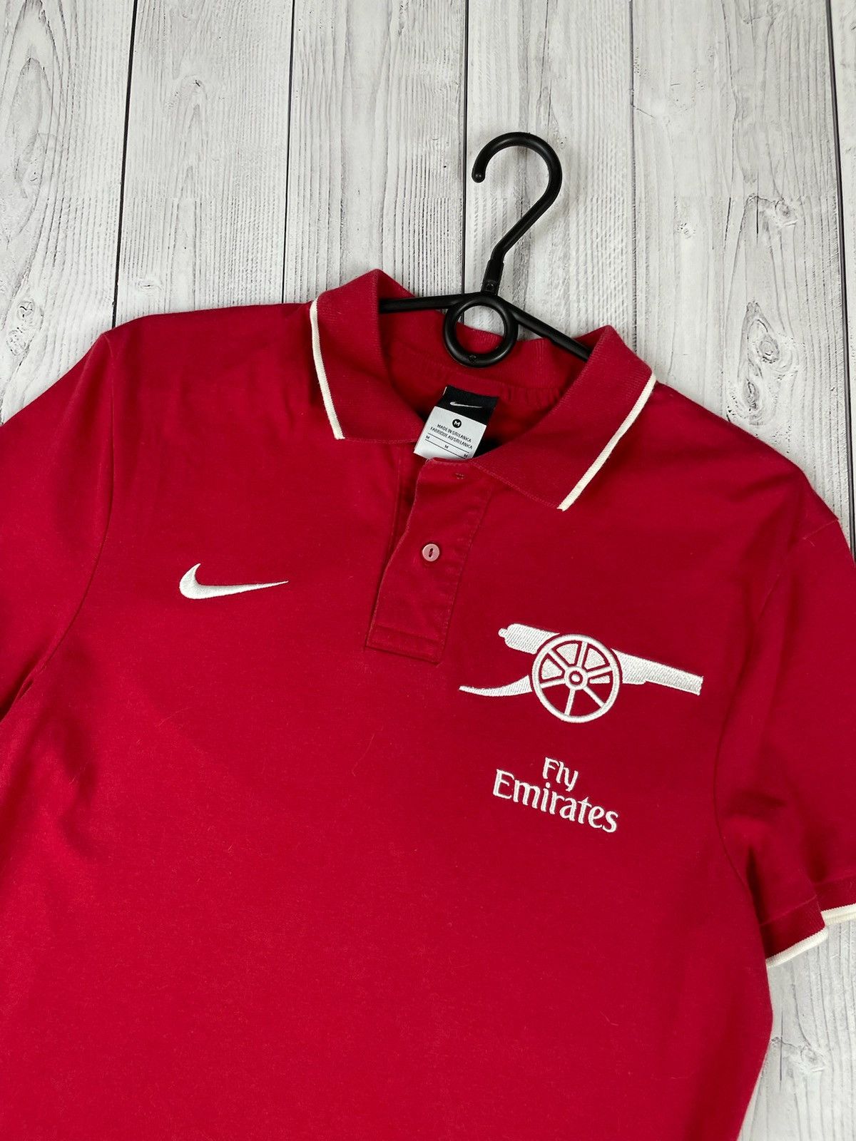 Nike Vintage nike Arsenal soccer polo rare logo Size US M / EU 48-50 / 2 - 2 Thumbnail