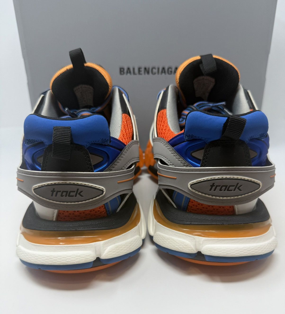 Balenciaga Balenciaga Track Sneaker White/Orange/Blue Size US 12 / EU 45 - 5 Thumbnail