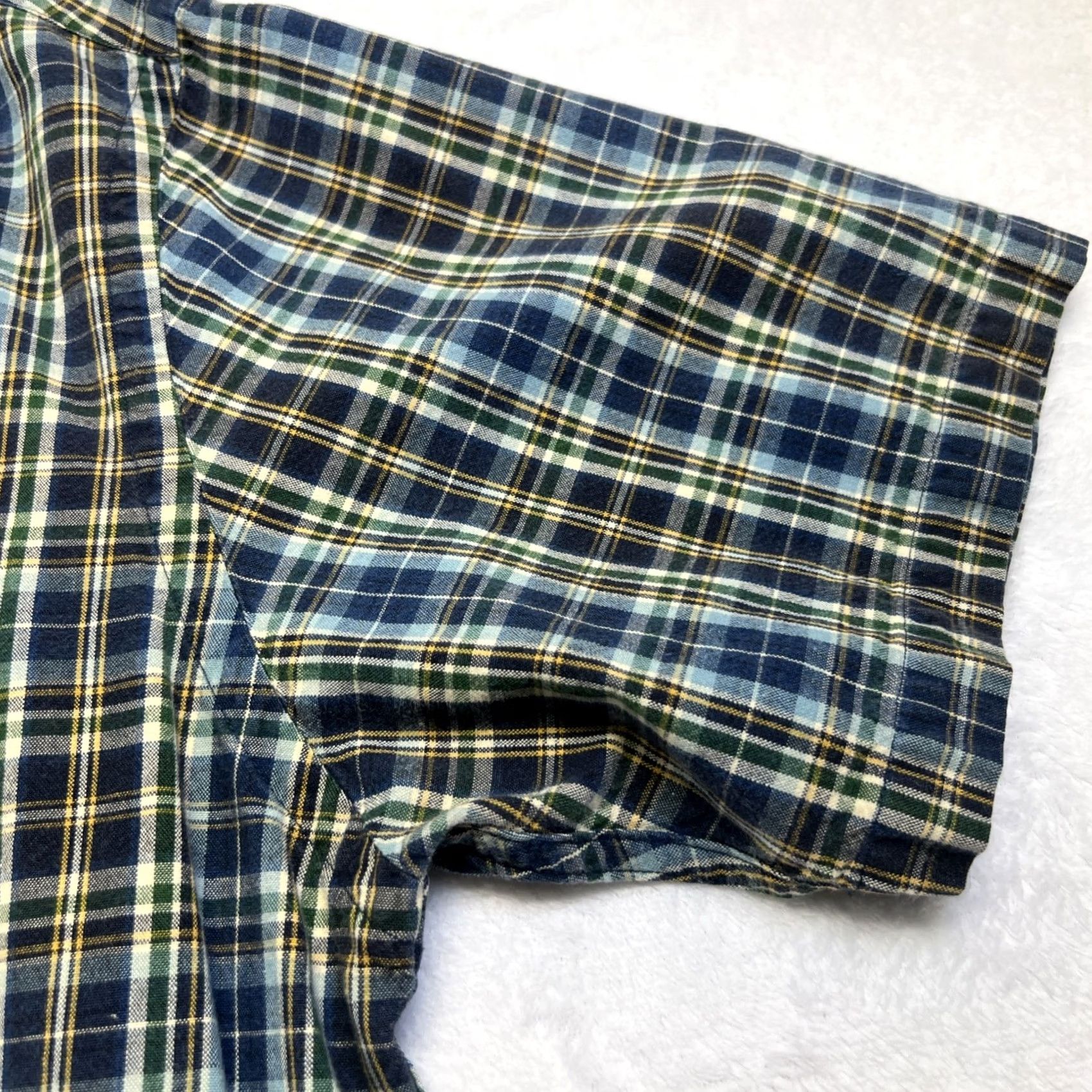 Abercrombie & Fitch VINTAGE Abercrombie & Fitch Plaid Shirt Men L Short Sleeve Button-Up Collared Oversized Pockets Red Cotton 100% Retro 90s/2000s Size US L / EU 52-54 / 3 - 7 Thumbnail