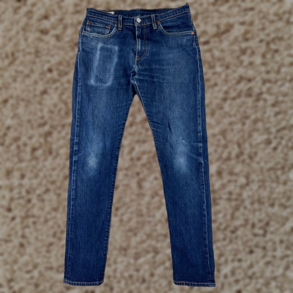 Levi's VINTAGE Levis Jeans Adult 31 Blue Denim 512 Premium Slim Tapered 30x29.5 Mens Regular Jeans Size US 31 - 1 Thumbnail