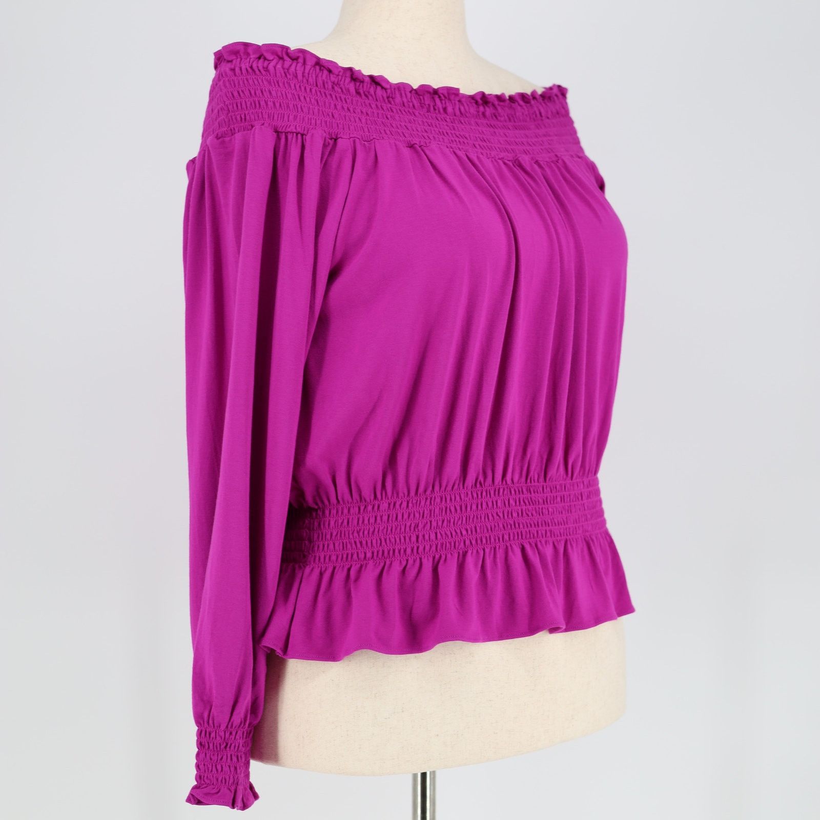 Lauren Ralph Lauren Ralph Lauren Women Off-the-Shoulder Peplum Blouse Size M Size M / US 6-8 / IT 42-44 - 4 Thumbnail
