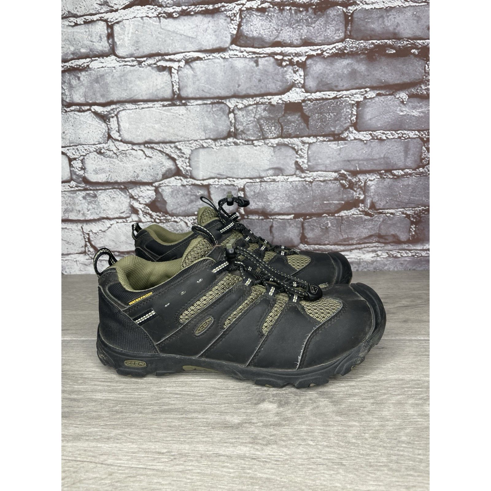 KEEN KEEN 1011760 Koven Olive Black Green Hiking Waterproof Shoes Size US 5.5 / EU 38 - 13 Thumbnail