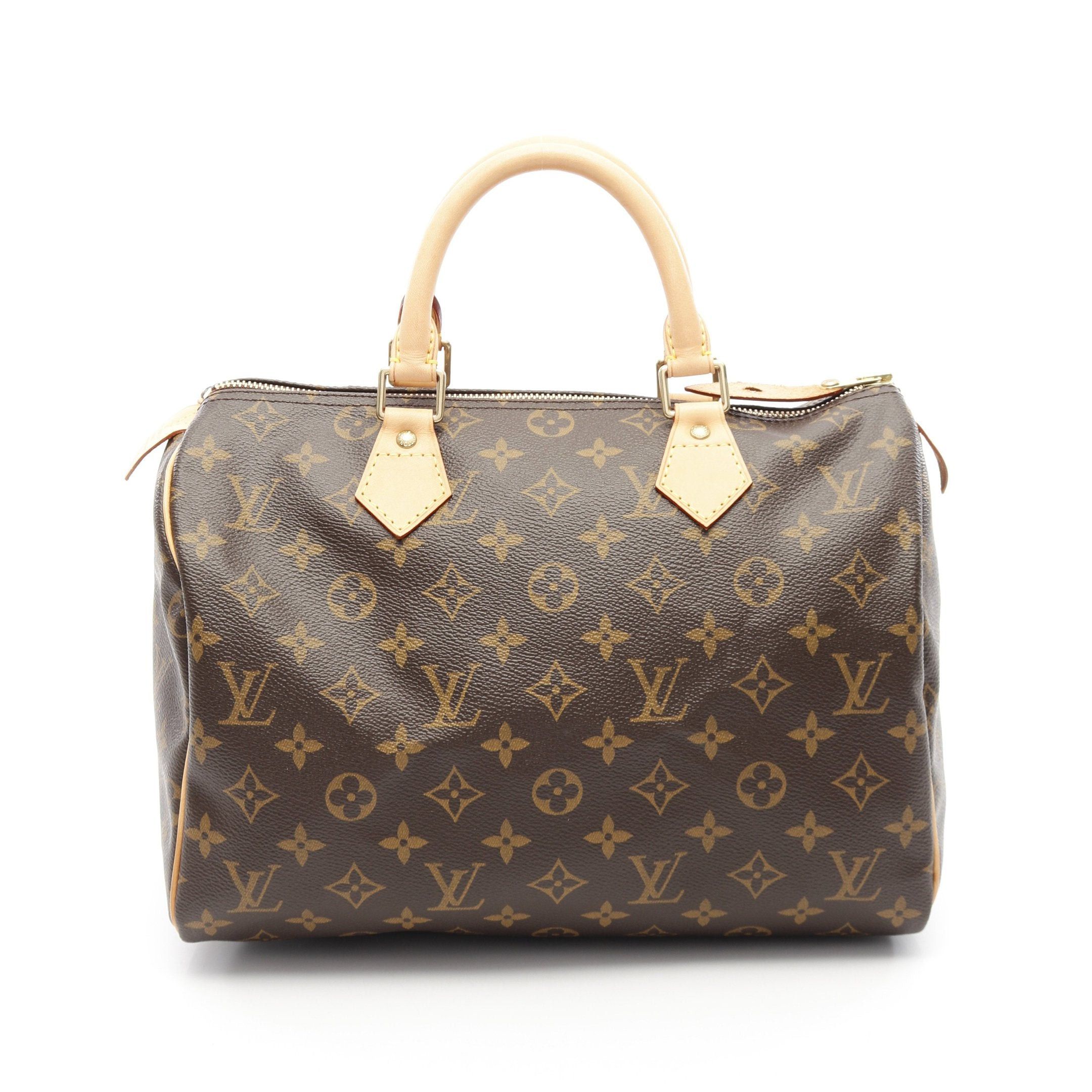 Louis Vuitton Louis Vuitton Speedy 30 Monogram Handbag Leather Brown Size ONE SIZE - 1 Thumbnail