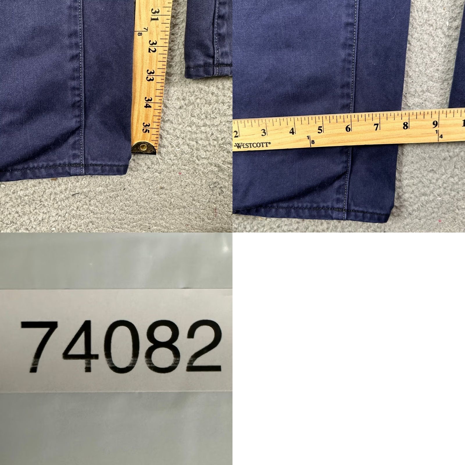 Vintage G-Star Raw Jeans Mens Blades Tapered 36X36 Blue Belted Dark Wash 5 Pocket Denim Jeans Size US 36 / EU 52 - 9 Thumbnail