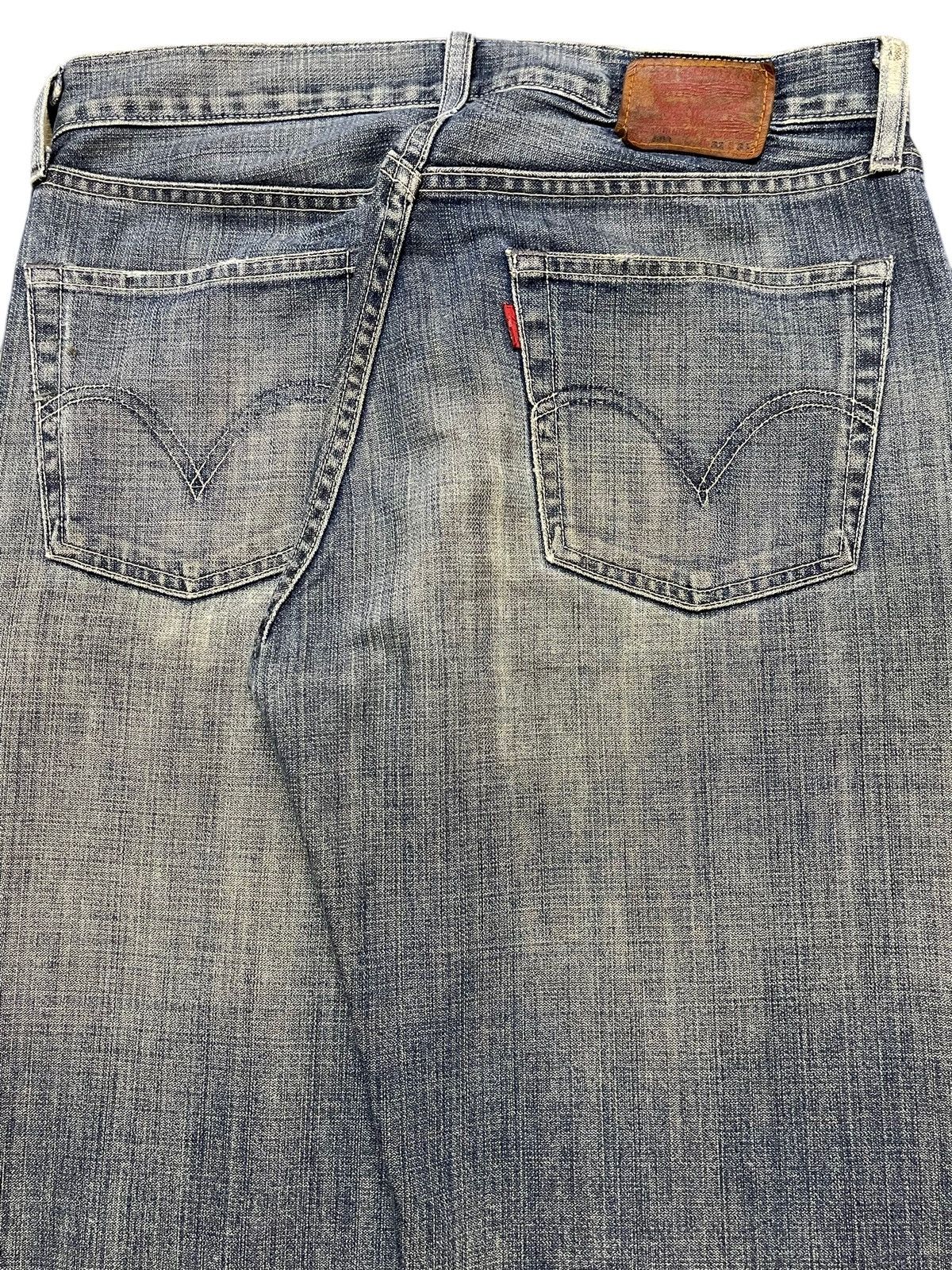 Levi's Vintage Levis 503 Blue Faded Wash Distress Style Loose Jeans Size US 31 - 6 Thumbnail