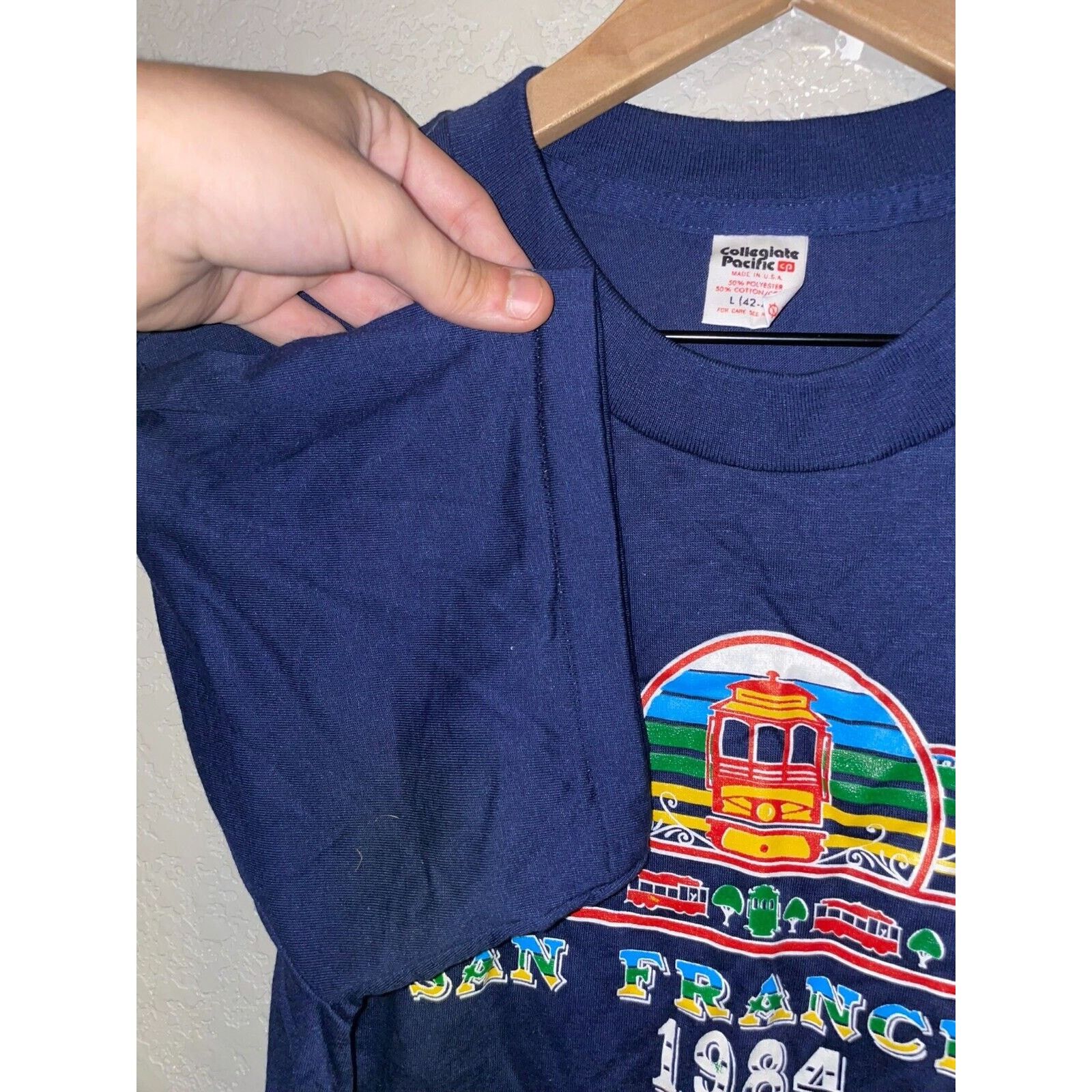 Vintage Vintage San Francisco Shirt Collegiate Pacific Tee 1984 M Size US M / EU 48-50 / 2 - 8 Thumbnail