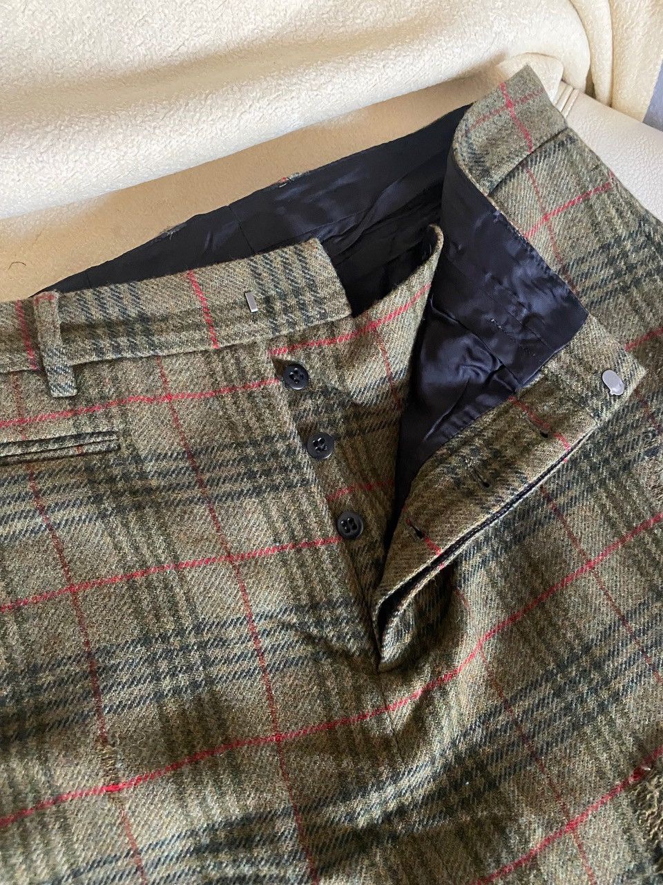 R13 R13 green tartan wool trousers Size US 30 / EU 46 - 5 Thumbnail