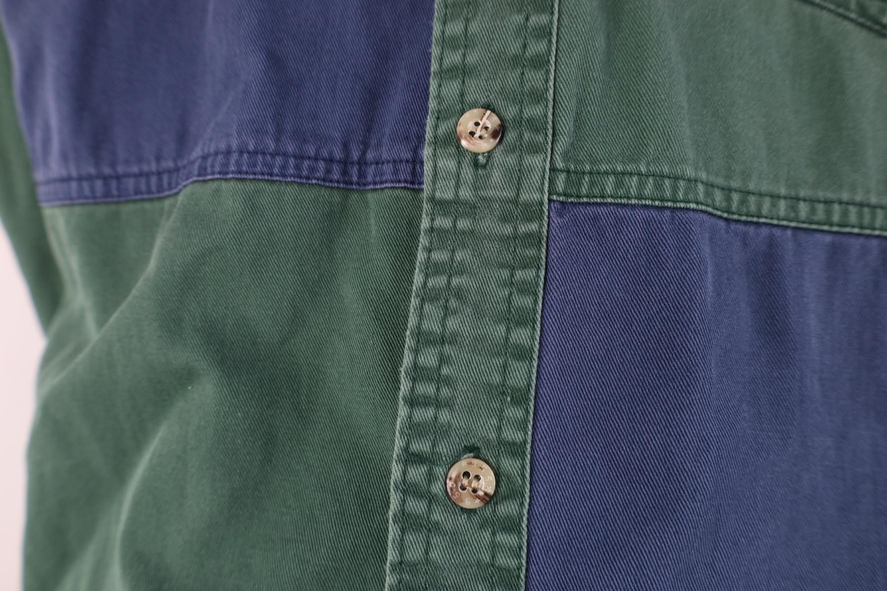 Vintage Vintage 90s Streetwear Block Collared Button Down Shirt Size US S / EU 44-46 / 1 - 7 Thumbnail