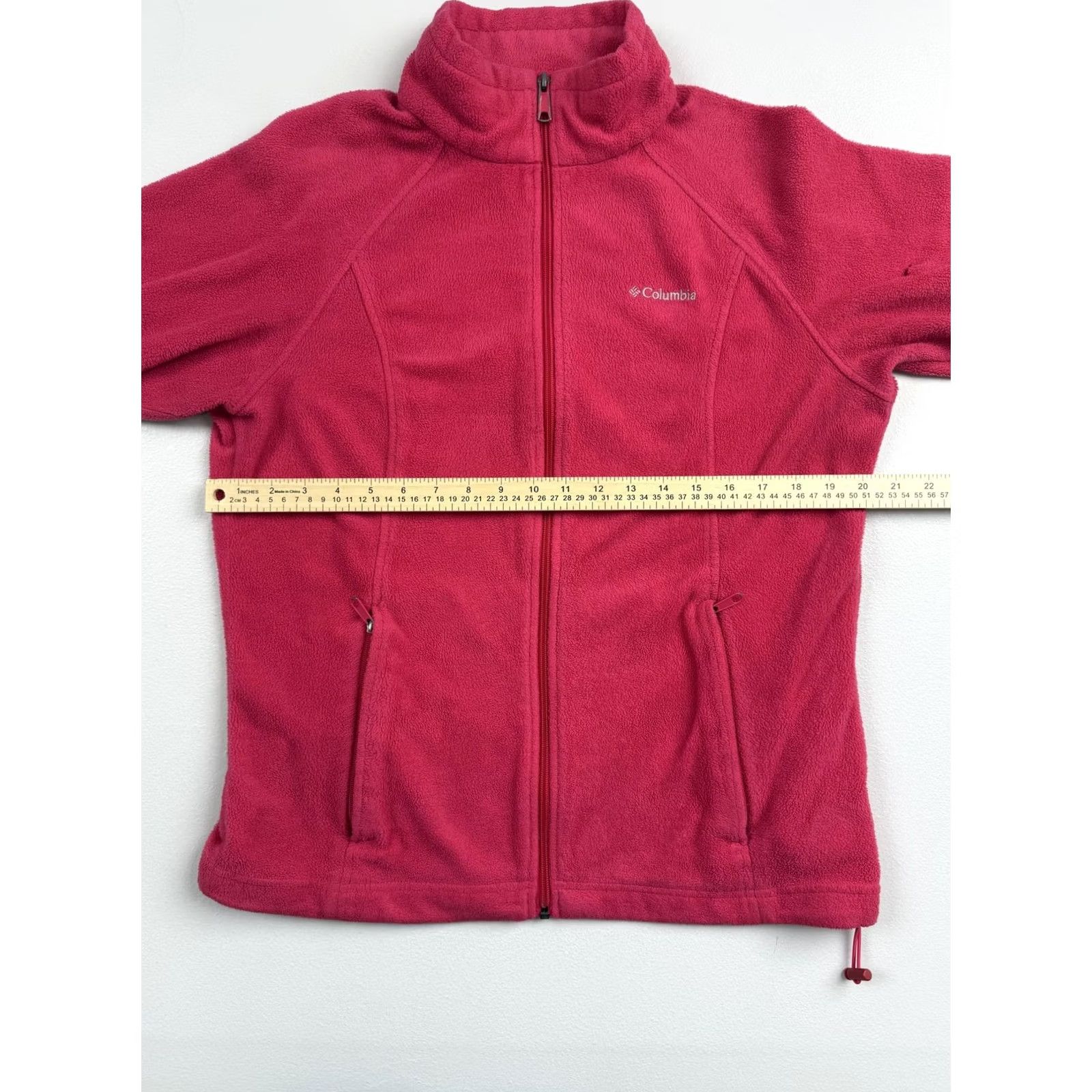 Pinko Columbia Fleece Jacket Womens L Pink Full Zip Pockets Outdoor Lightweight Layering Jacket/Coat Womens Size L / US 10 / IT 46 - 5 Thumbnail