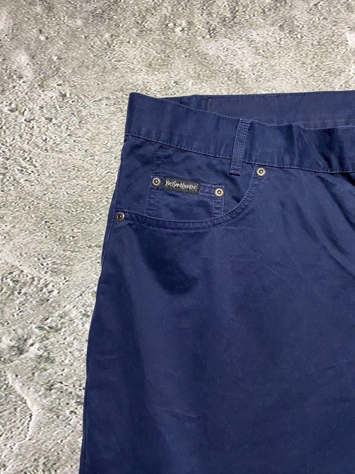 Yves Saint Laurent Yves Saint Laurent vintage chino pants YSL jeans navy Size US 40 / EU 56 - 6 Thumbnail