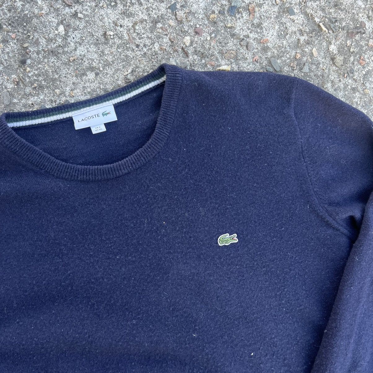 Lacoste × Vintage Vintage wool sweater Lacoste Size xl Size US XL / EU 56 / 4 - 4 Thumbnail