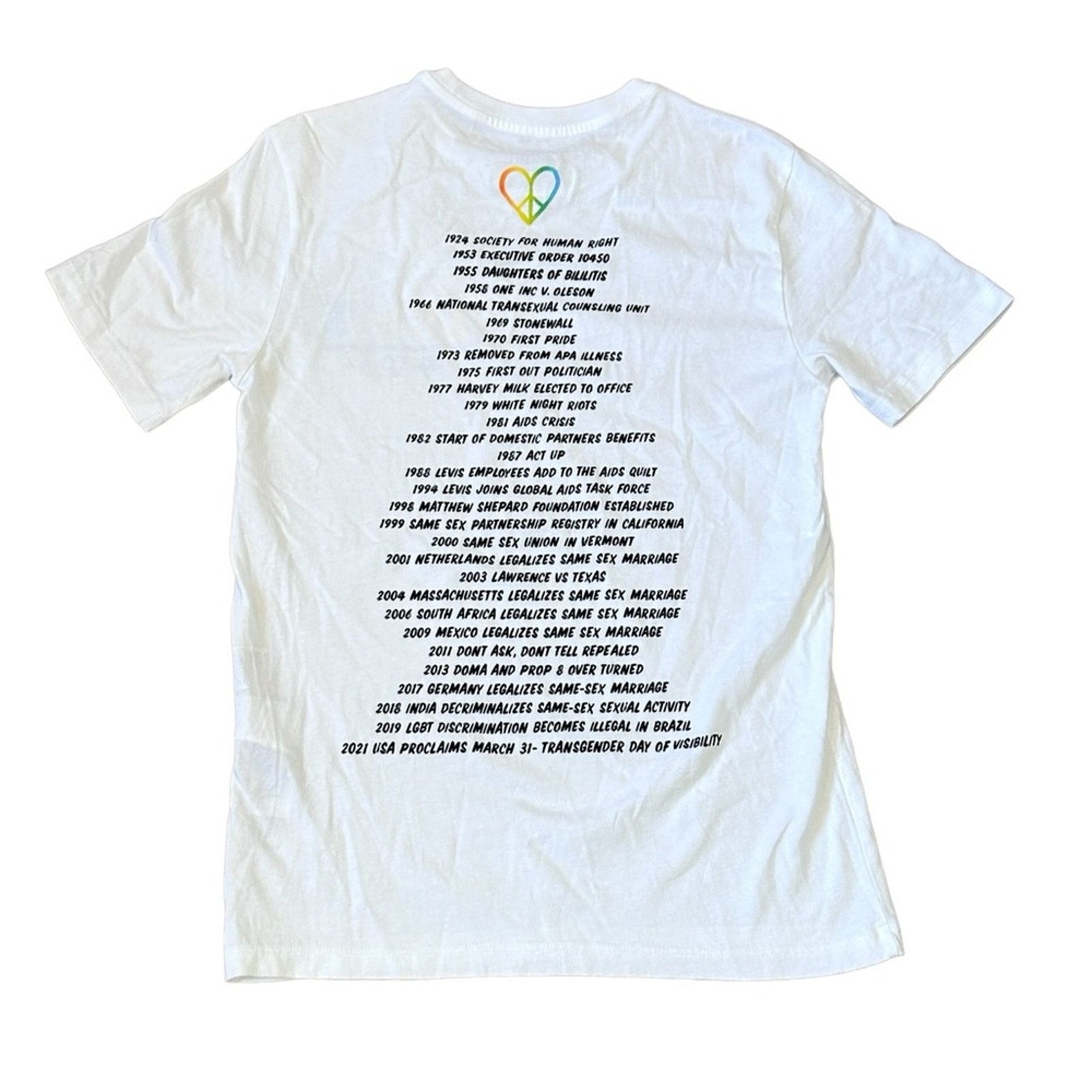 Levi's NWT Levi's Pride Community Tee in White Size US XS / EU 42 / 0 - 6 Thumbnail