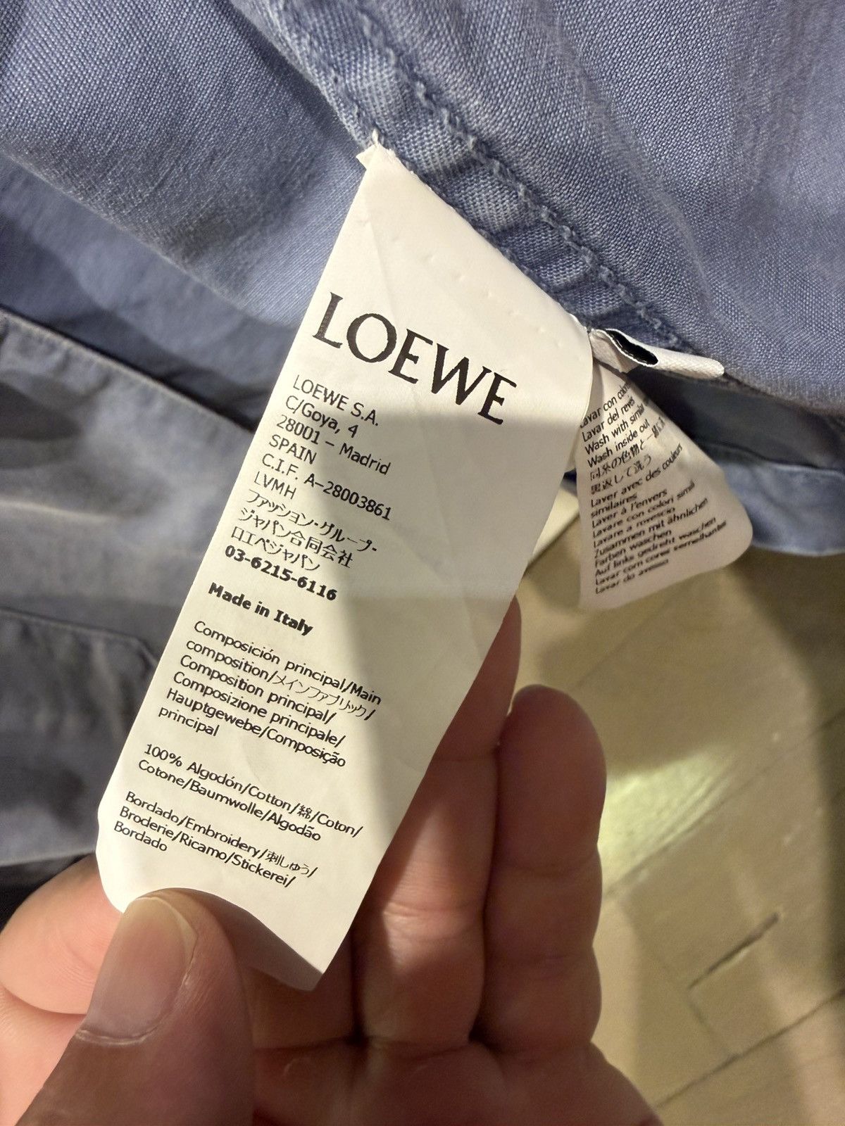 Loewe Loewe Cotton Jacket with Corduroy collar Size US M / EU 48-50 / 2 - 6 Thumbnail