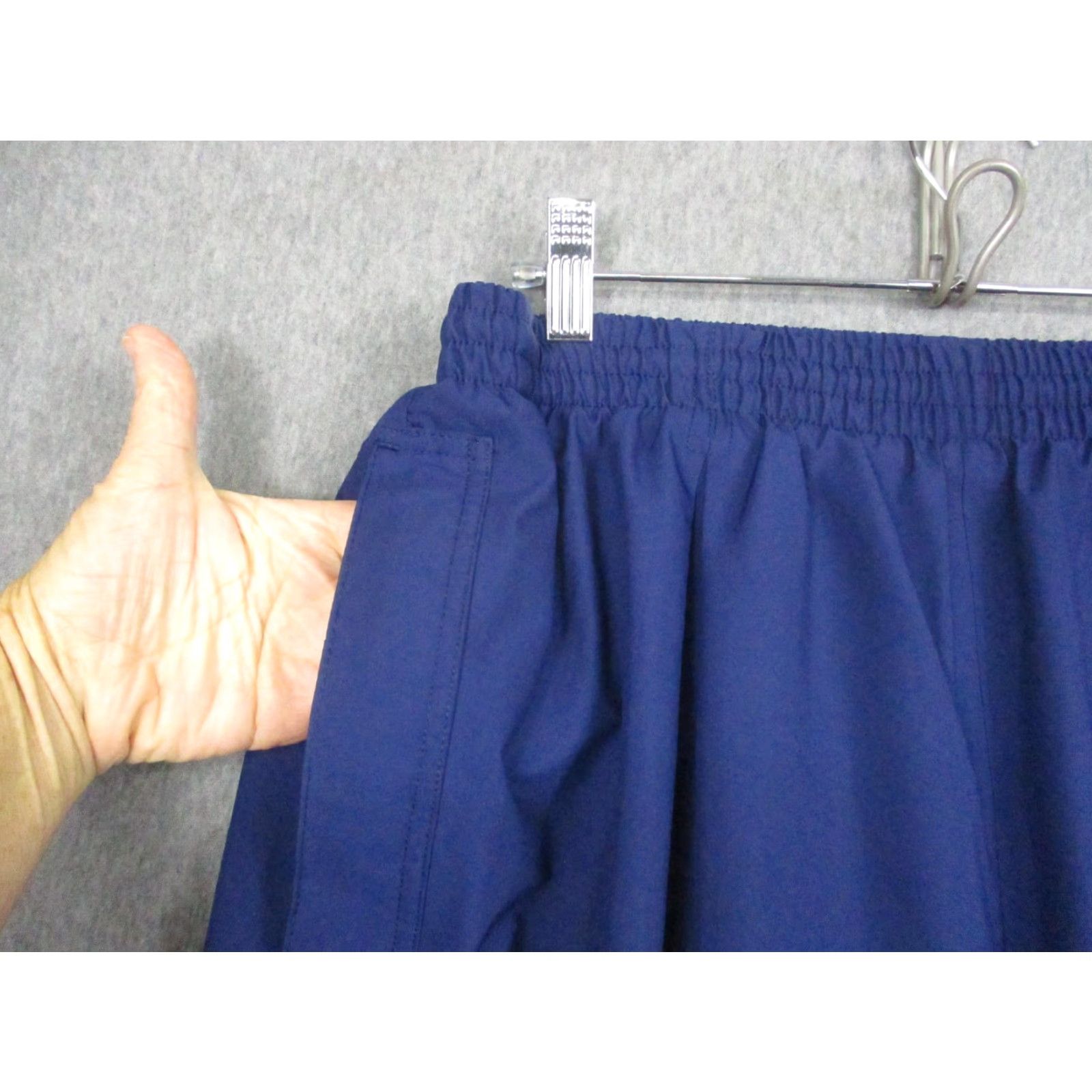 Nike Nike Golf Pants Mens Large Blue F.I.T. Polyester Wind Snap Hem Elastic Waist Size US 33 - 3 Thumbnail