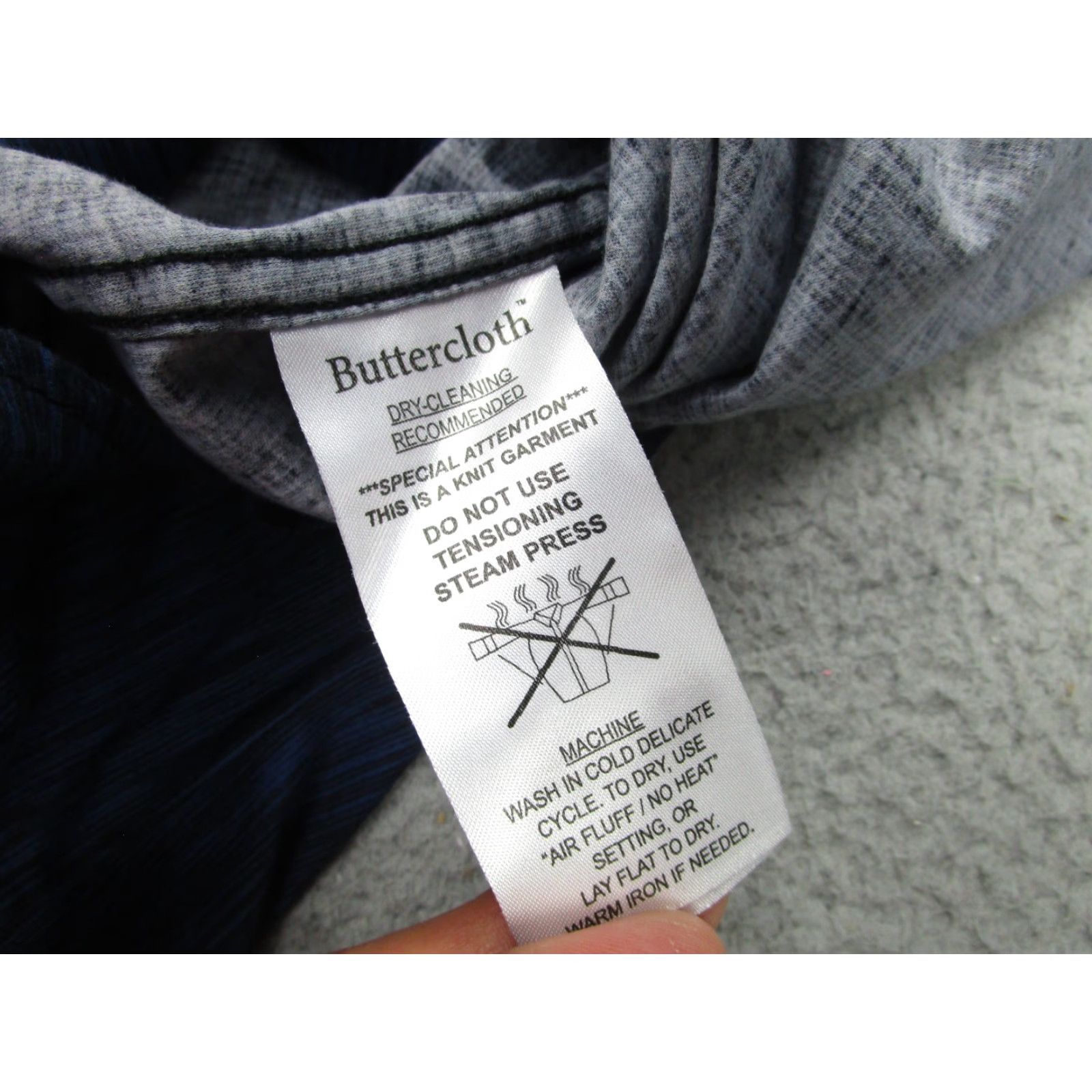 Vintage Buttercloth Shirt Mens 3XL Blue Regular Fit Long Sleeve Button Up Casual Cotton Size US XXL / EU 58 / 5 - 5 Thumbnail