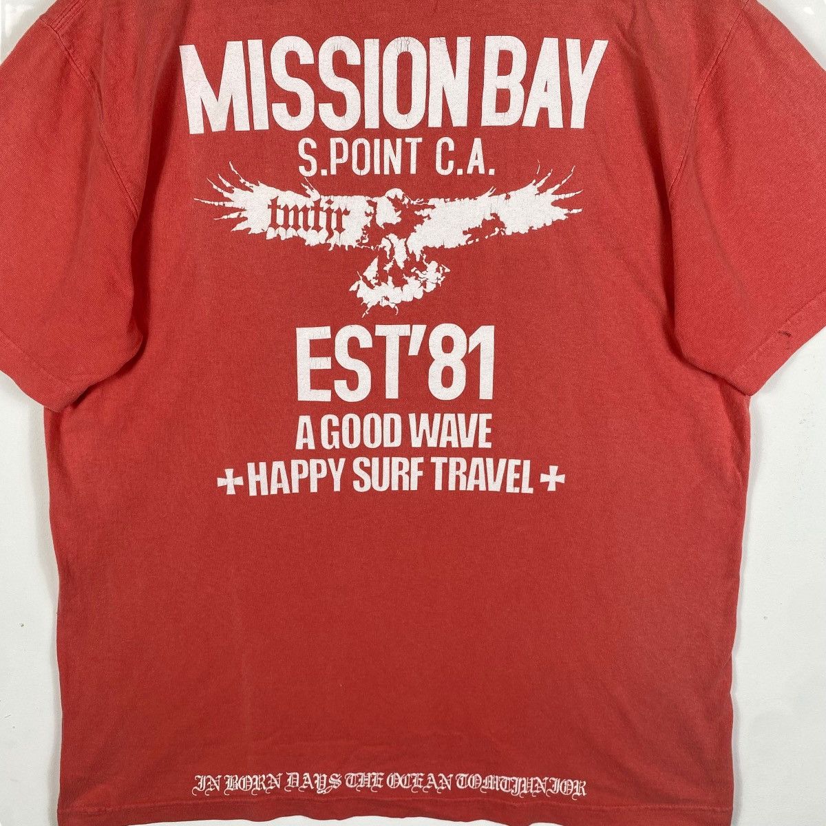 TMT × Vintage Vintage TMT Japan Mission Bay Sunfaded Red Tee Shirt Size US L / EU 52-54 / 3 - 2 Thumbnail