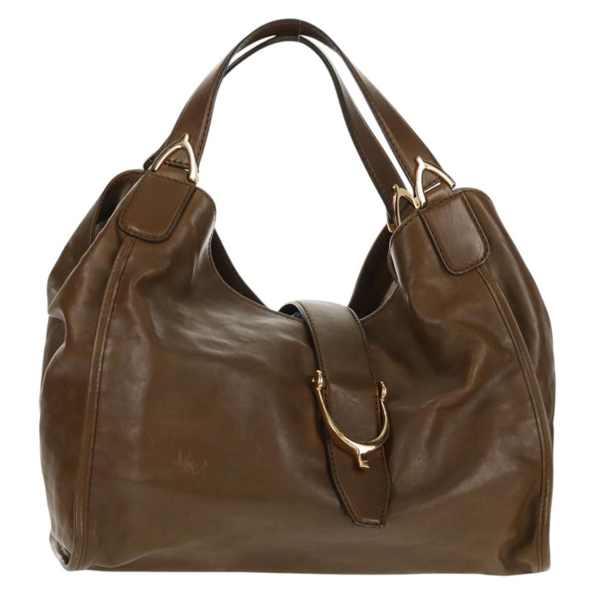 Gucci Gucci Soft Stirrup Tote Leather Size ONE SIZE - 1 Thumbnail