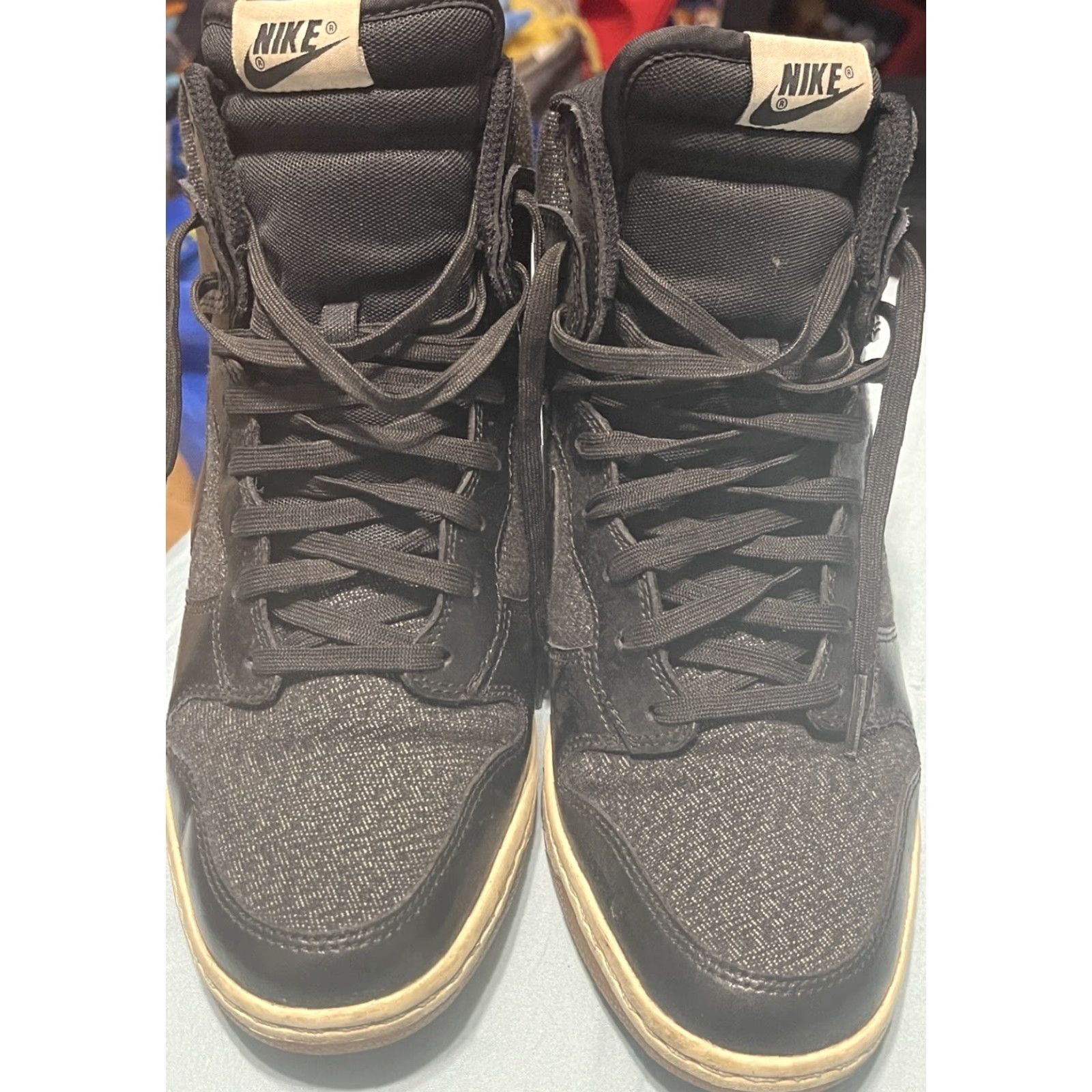 Nike Nike Dunk Sky Hi Essential Sneaker Women’s Sz 10 Black Gray Tweed Hidden Wedge Nike Sky Hi Essential Sneakers Women’s 10 Black Size US 10 / IT 40 - 2 Thumbnail