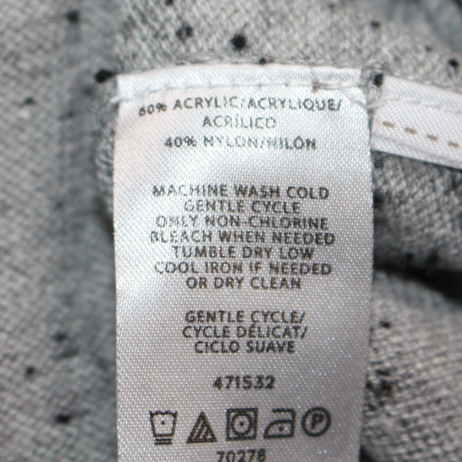 Loft Speckled Draped Sleeve Sweater in Light Gray Mélange size M Size M / US 6-8 / IT 42-44 - 6 Thumbnail