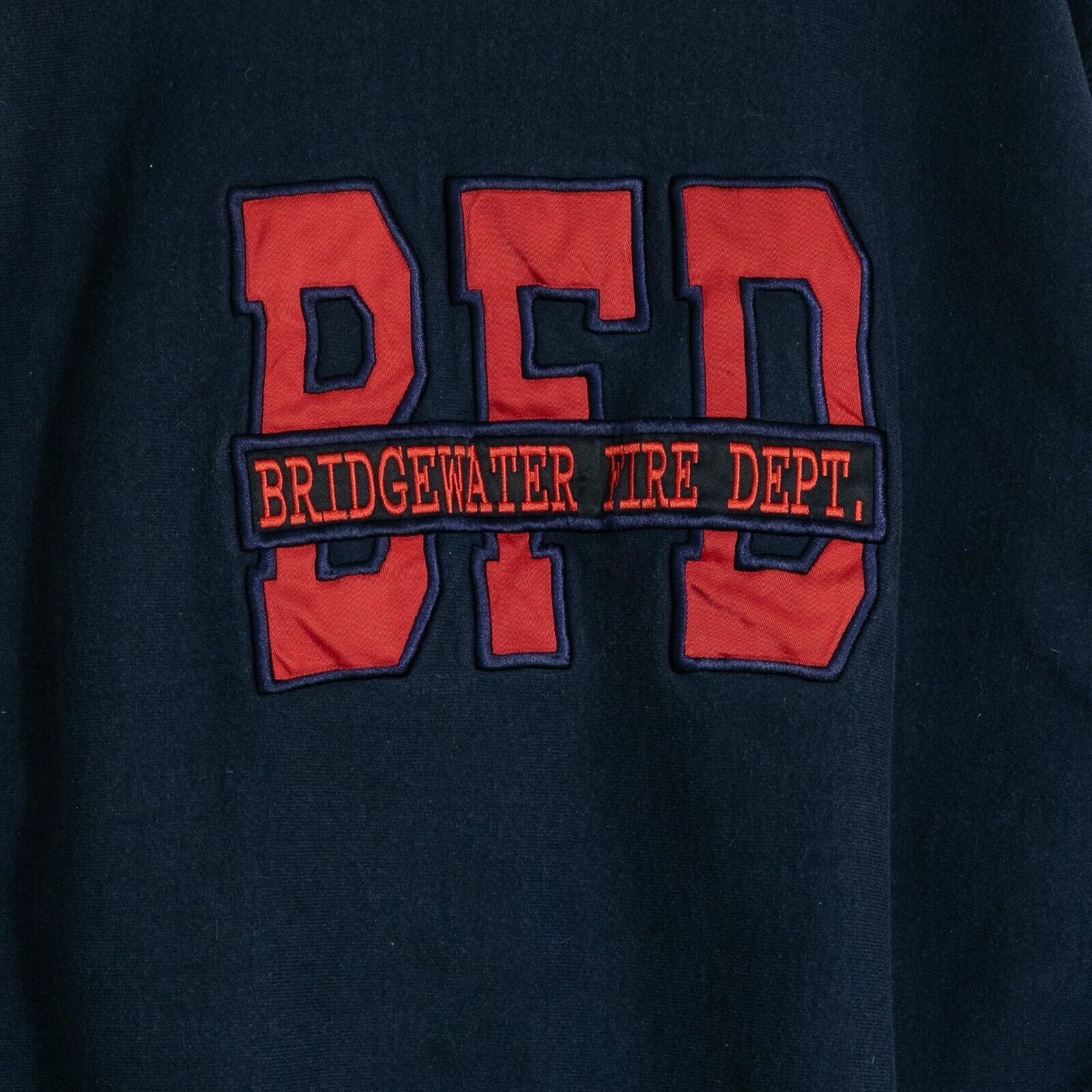 Vintage Vintage 90s Bridgewater Fire Dept Sweatshirt Large - Retro Size US M / EU 48-50 / 2 - 3 Thumbnail