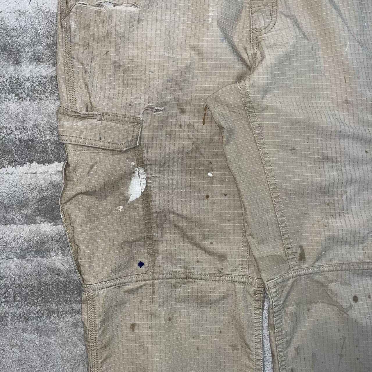 Carhartt Carhartt Distressed Cargo Pants Relaxed Fit Workwear Tan Size US 38 / EU 54 - 3 Thumbnail