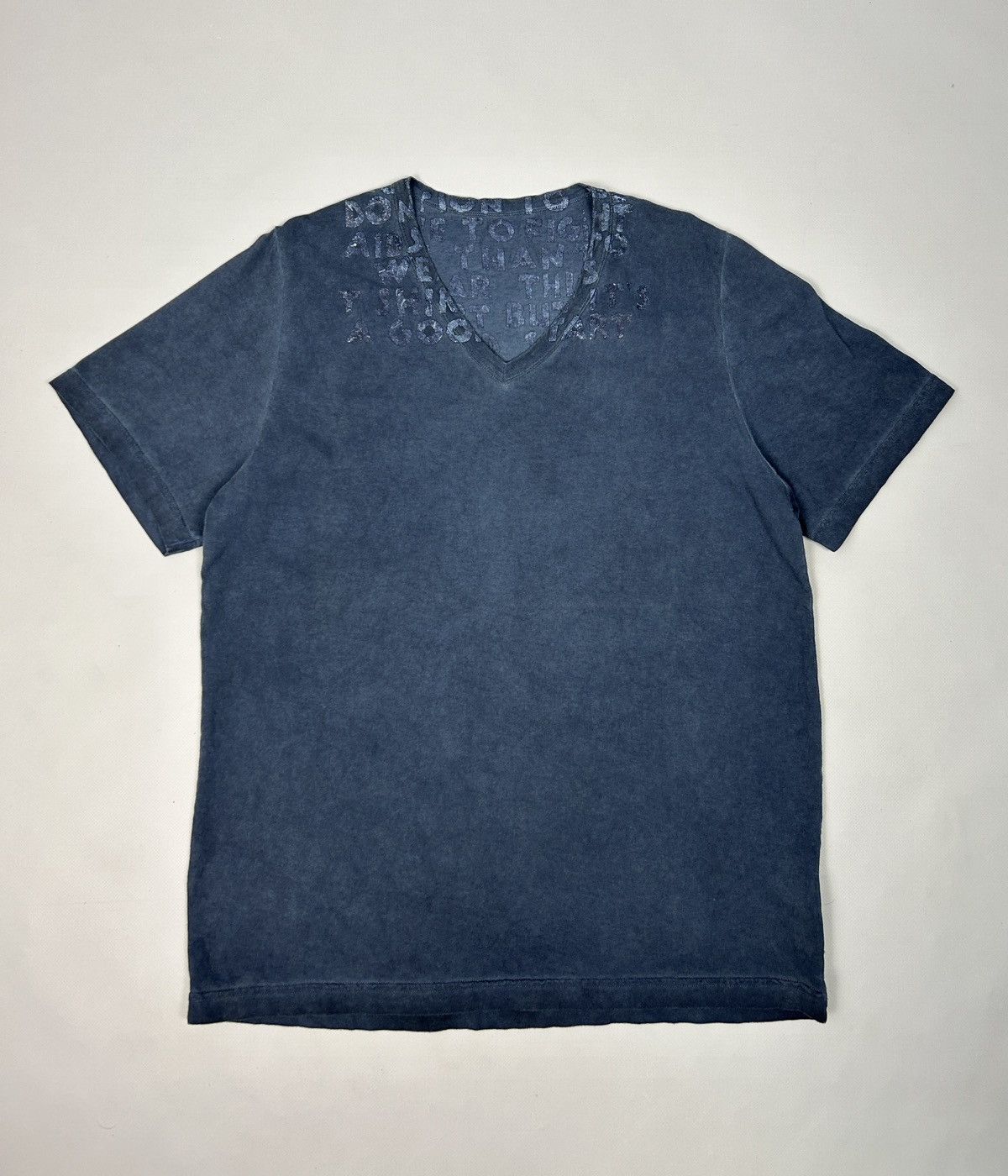 Maison Margiela Maison Martin Margiela AIDS Awareness Garment Dyed T-Shirt Size US M / EU 48-50 / 2 - 1 Thumbnail