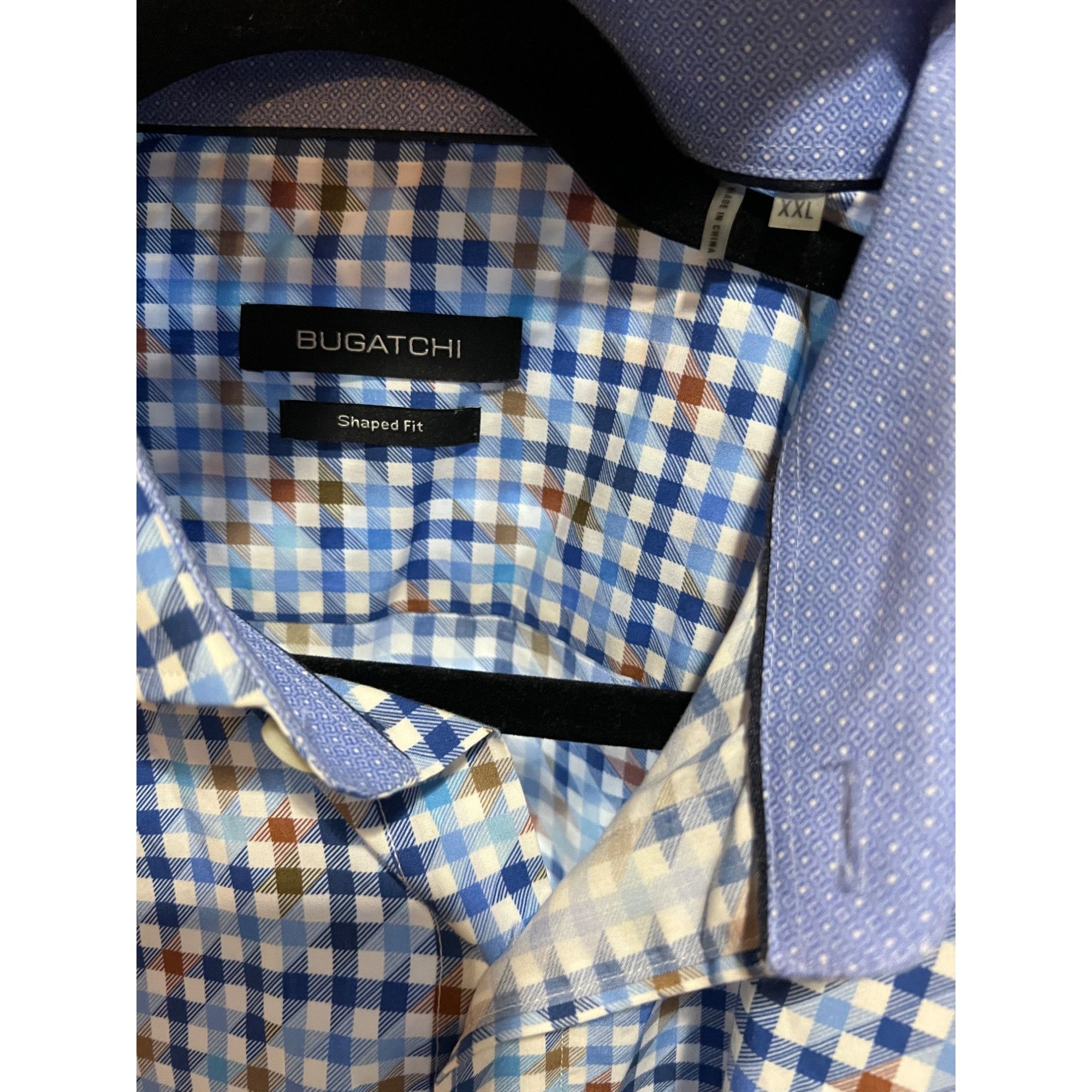 BUGATCHI Bugatchi Button Up Dress Shirt - Size XXL Size US XXL / EU 58 / 5 - 2 Thumbnail