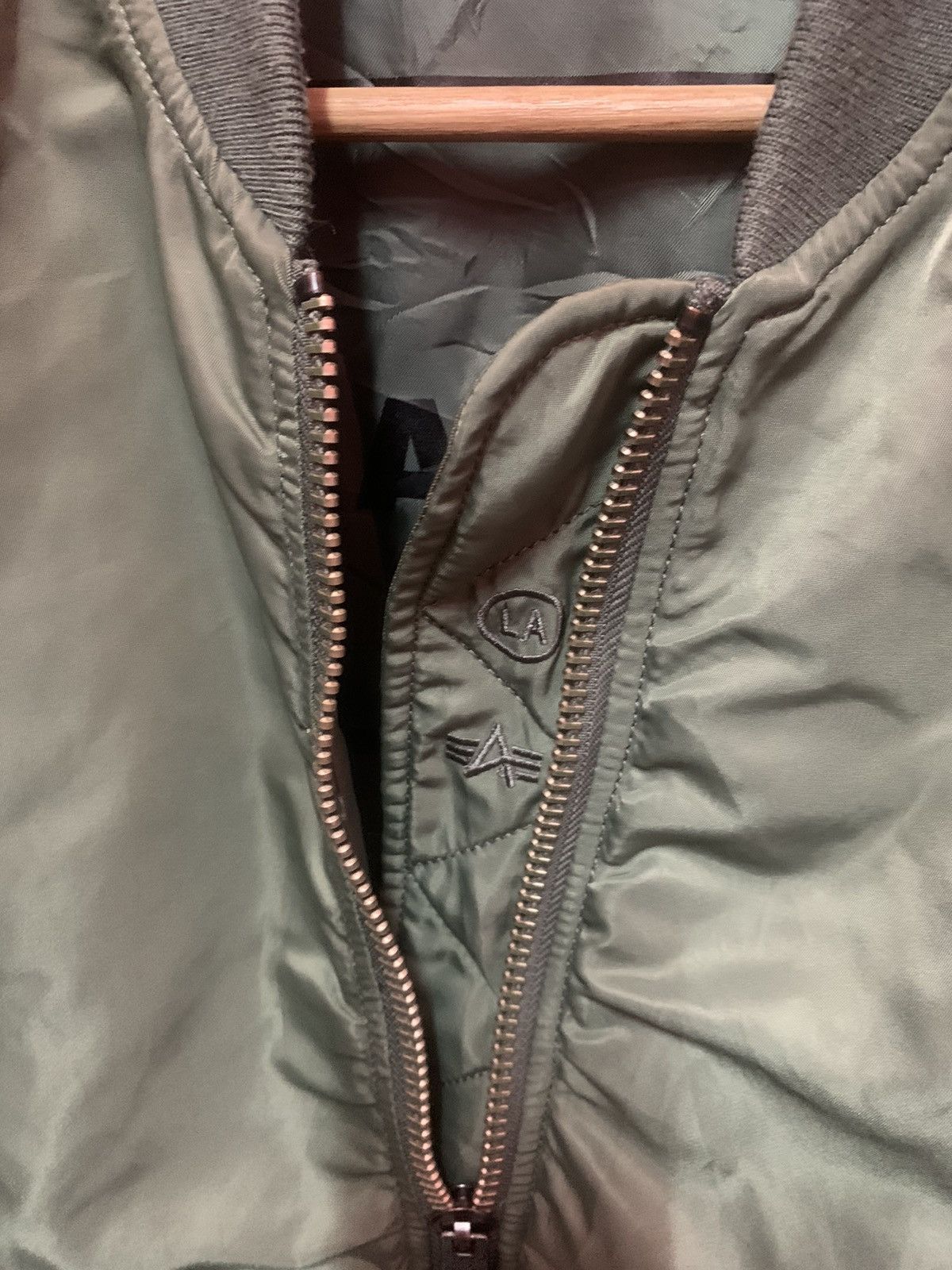 Alpha Industries × Vintage RARE!! Flight Bomber Jacket LA Size US M / EU 48-50 / 2 - 5 Thumbnail