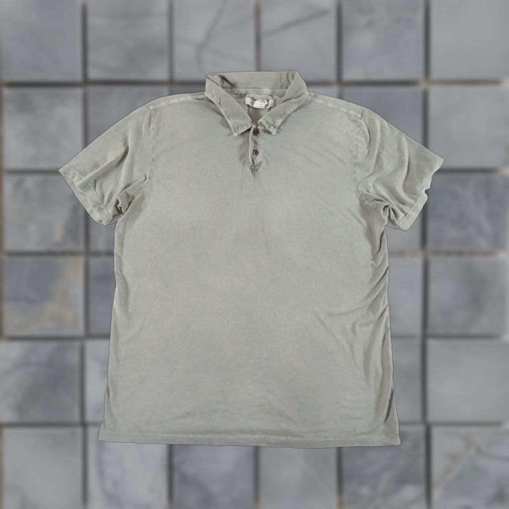 Outerknown Outerknown Men's Polo Shirt Medium Gray Short Sleeve Collared Lightweight Casual Size US M / EU 48-50 / 2 - 1 Thumbnail