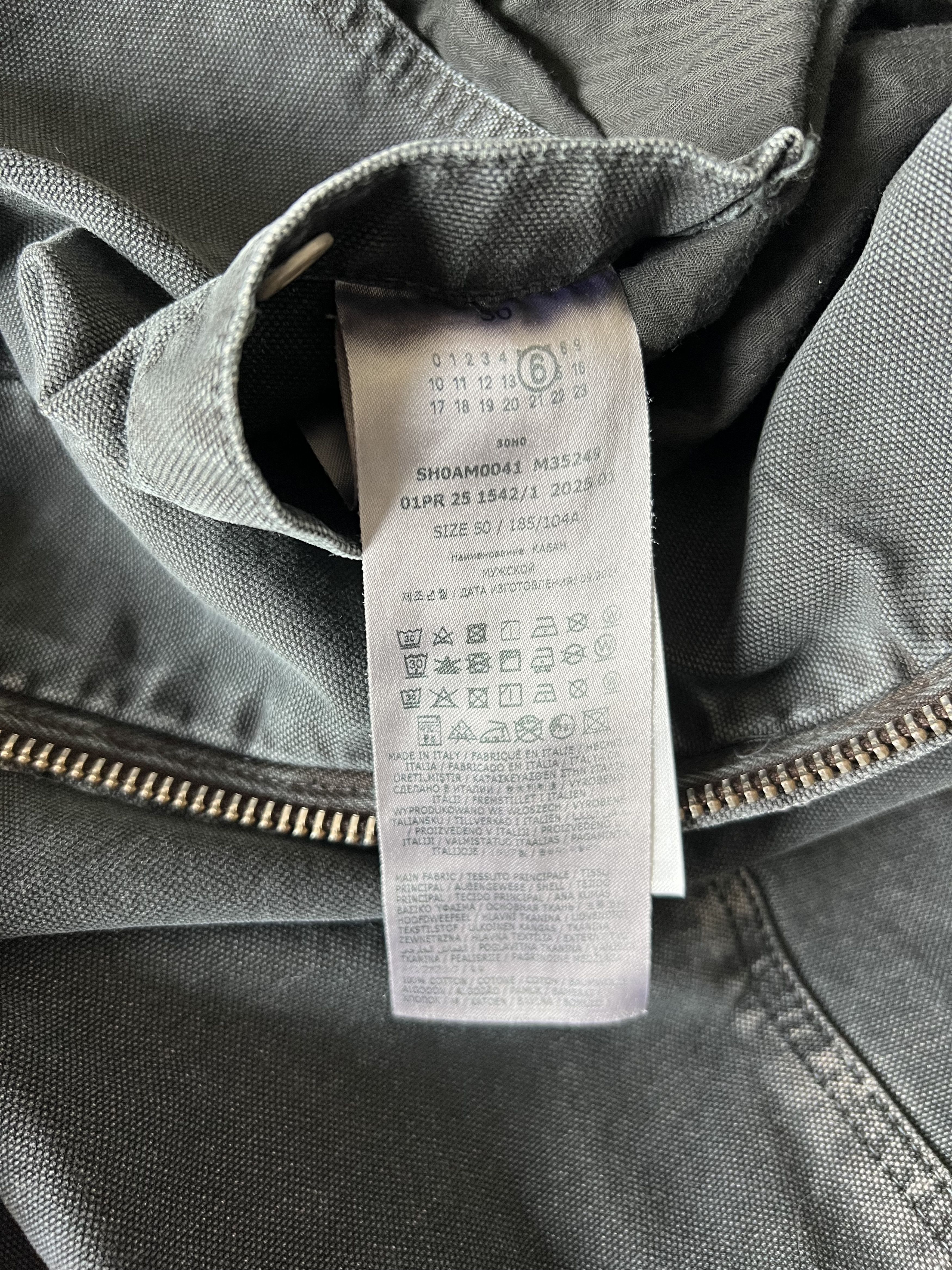 Maison Margiela MM6 Maison Margiela Heavy Washed Chore Jacket in Black Size US M / EU 48-50 / 2 - 8 Thumbnail