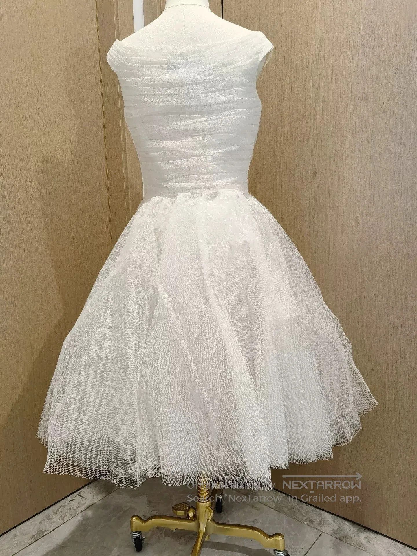 Valentino VALENTINO White Mini Wedding Dress. Size ONE SIZE - 3 Thumbnail