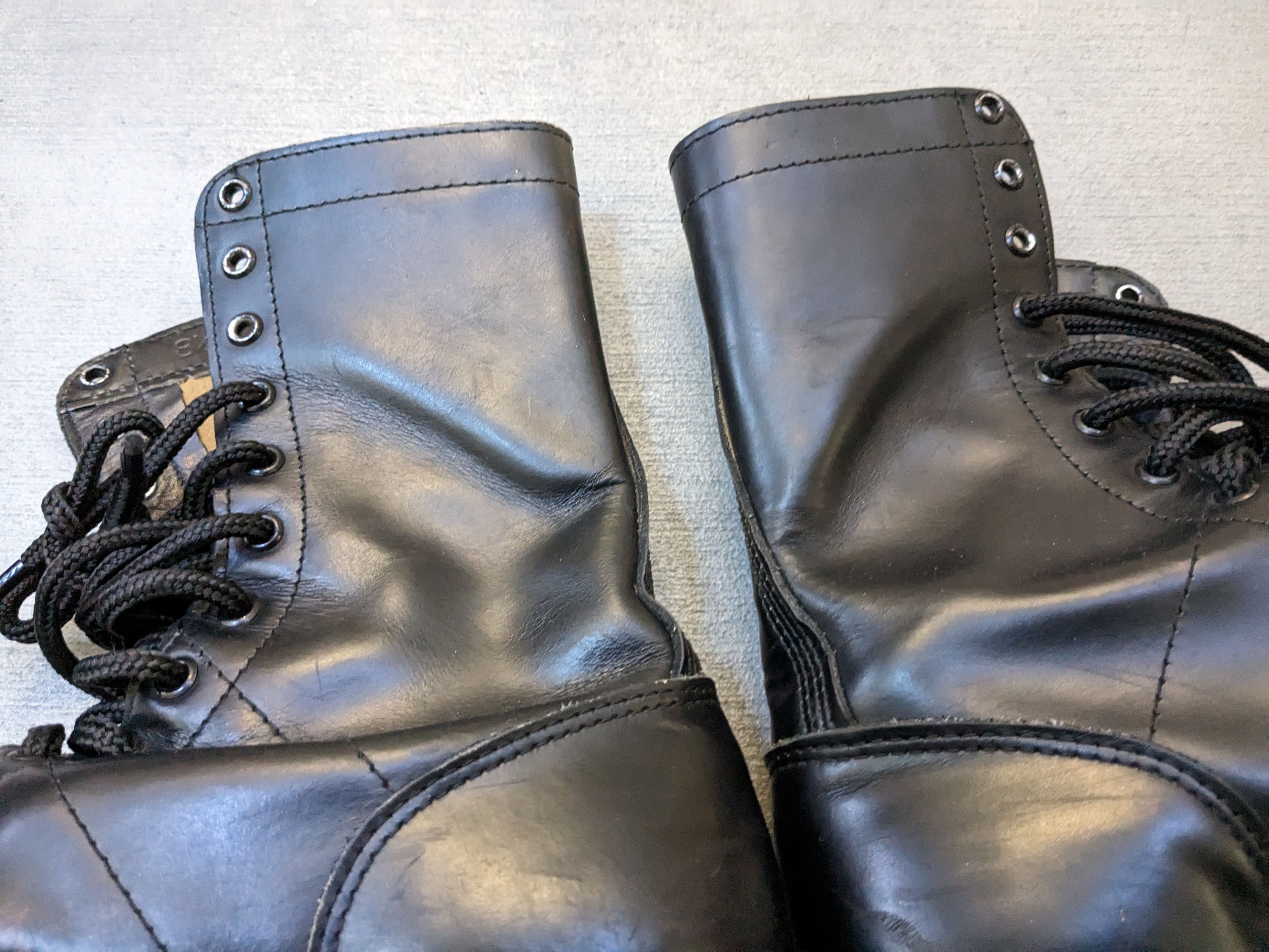 Vintage Vintage Combat Boots Black 8.5 Leather Biker Chunky Rubber Size US 8.5 / EU 41-42 - 7 Thumbnail