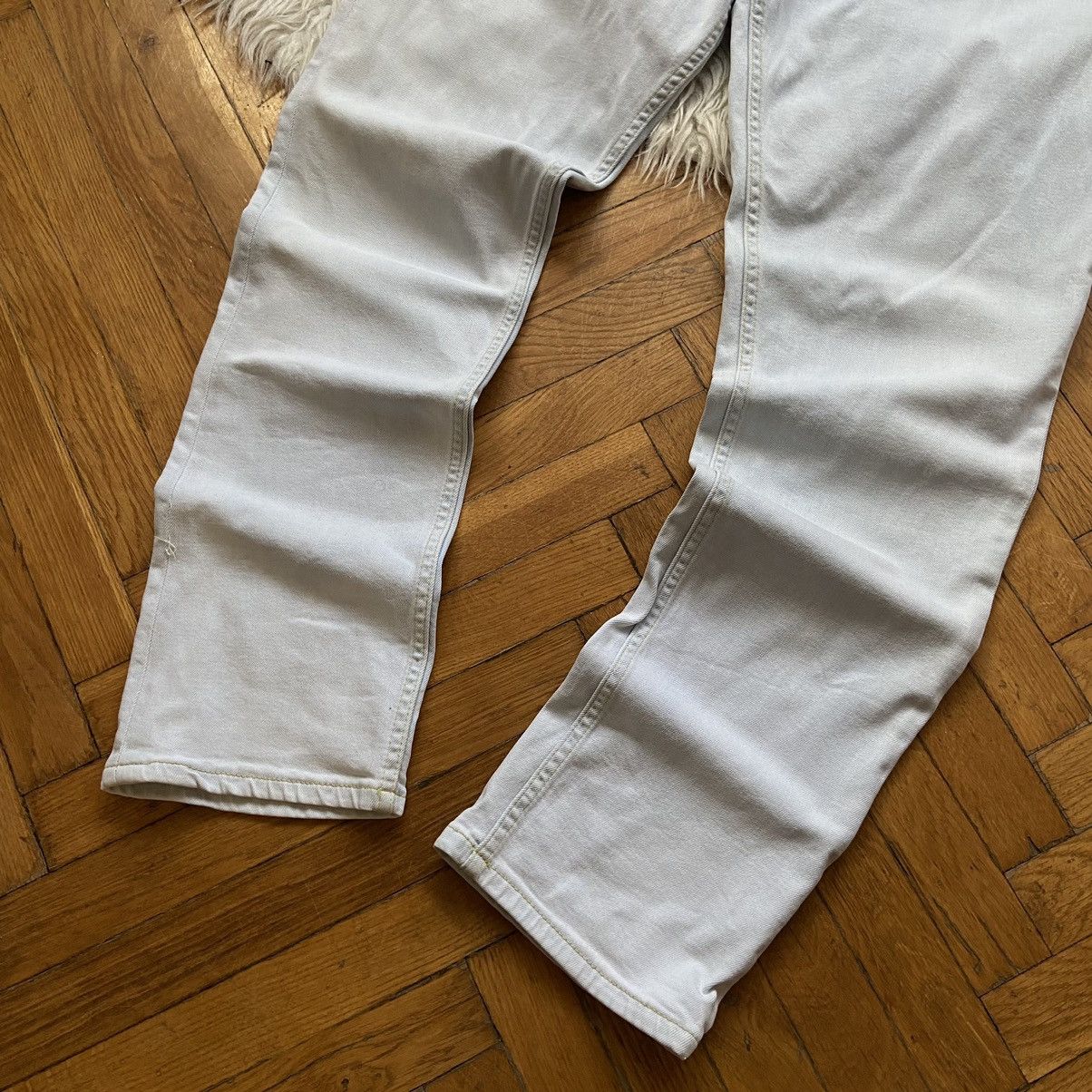 Designer 📌 Crazy Peso Y2K Big Print Denim Pants Size US 30 / EU 46 - 9 Thumbnail
