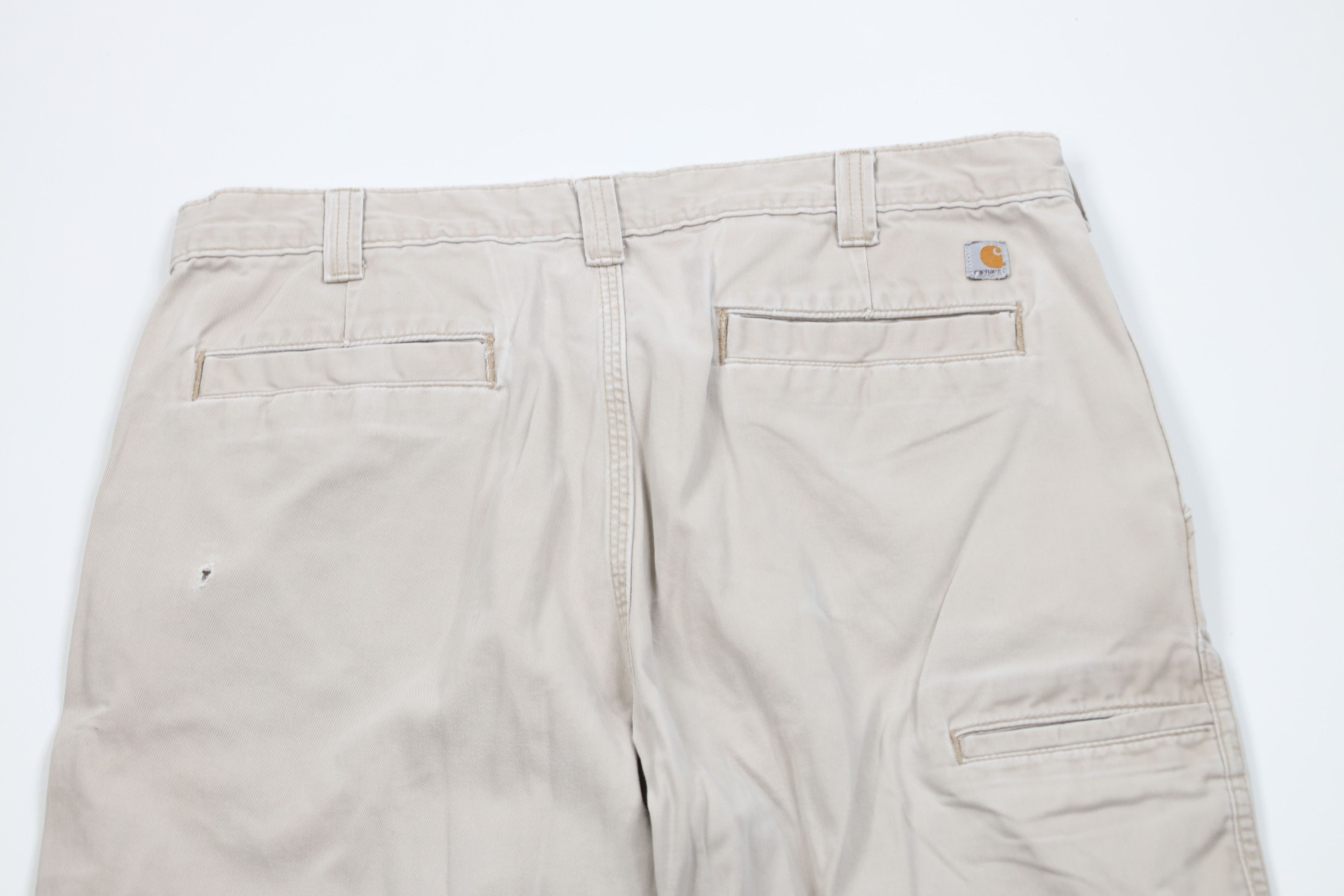 Carhartt × Vintage Vintage Carhartt Relaxed Fit Wide Leg Pants Beige Cotton Size US 38 / EU 54 - 11 Thumbnail