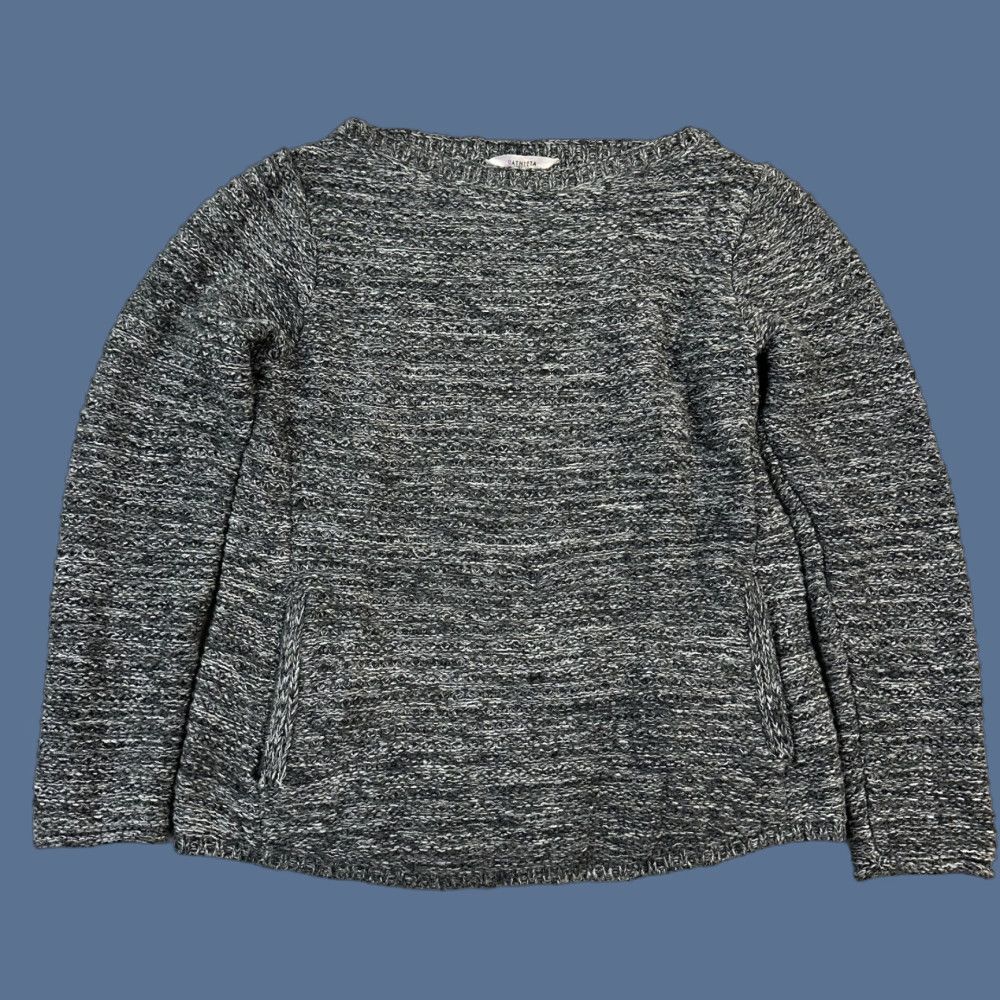 Athleta VINTAGE Athleta Sweater Women's Medium Gray Extra Fine Merino Wool Knit Pullover Size M / US 6-8 / IT 42-44 - 1 Thumbnail