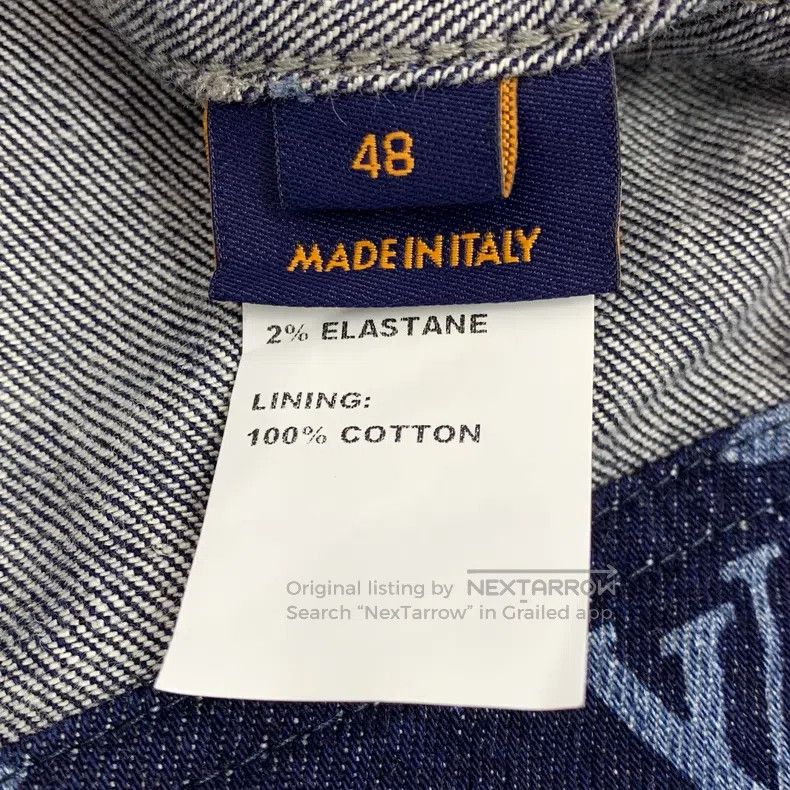 Louis Vuitton Louis Vuitton Blue logo full-print cotton lapel single-bre Size US M / EU 48-50 / 2 - 7 Thumbnail