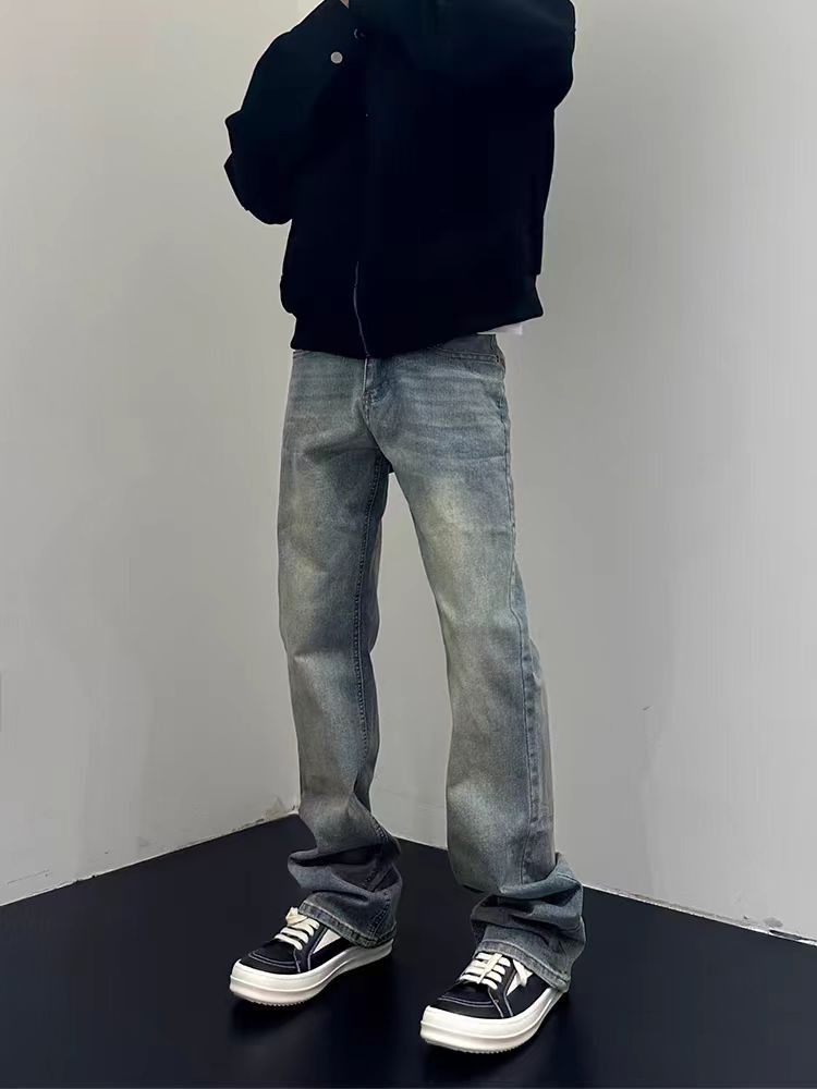 Japanese Brand × Vintage Vintage Street Wash Dirty Dye Design Micro Flare Jeans Size US 34 / EU 50 - 5 Thumbnail