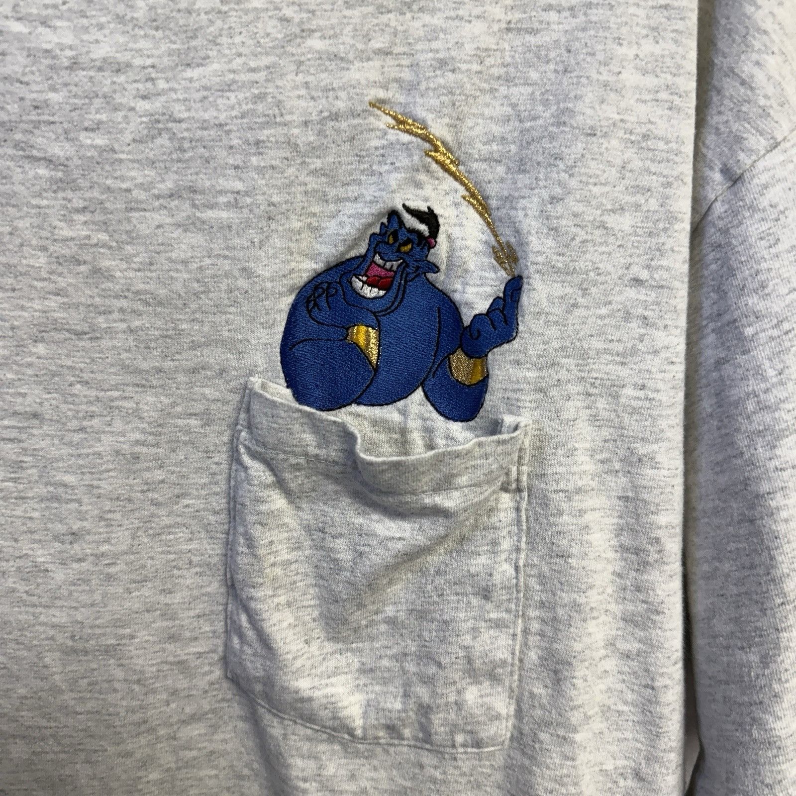 Disney Vintage Disney Aladin Genie T Shirt Mens XL 24.5x28.5 Embroi Size US XL / EU 56 / 4 - 8 Thumbnail