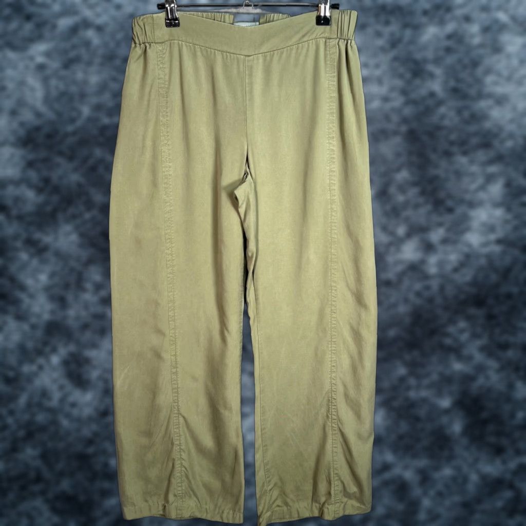 Vintage New York & Company Womens XS Olive Green Pull-On Wide-Leg Pants Shirt? Size 26" / US 2 / IT 38 - 1 Thumbnail