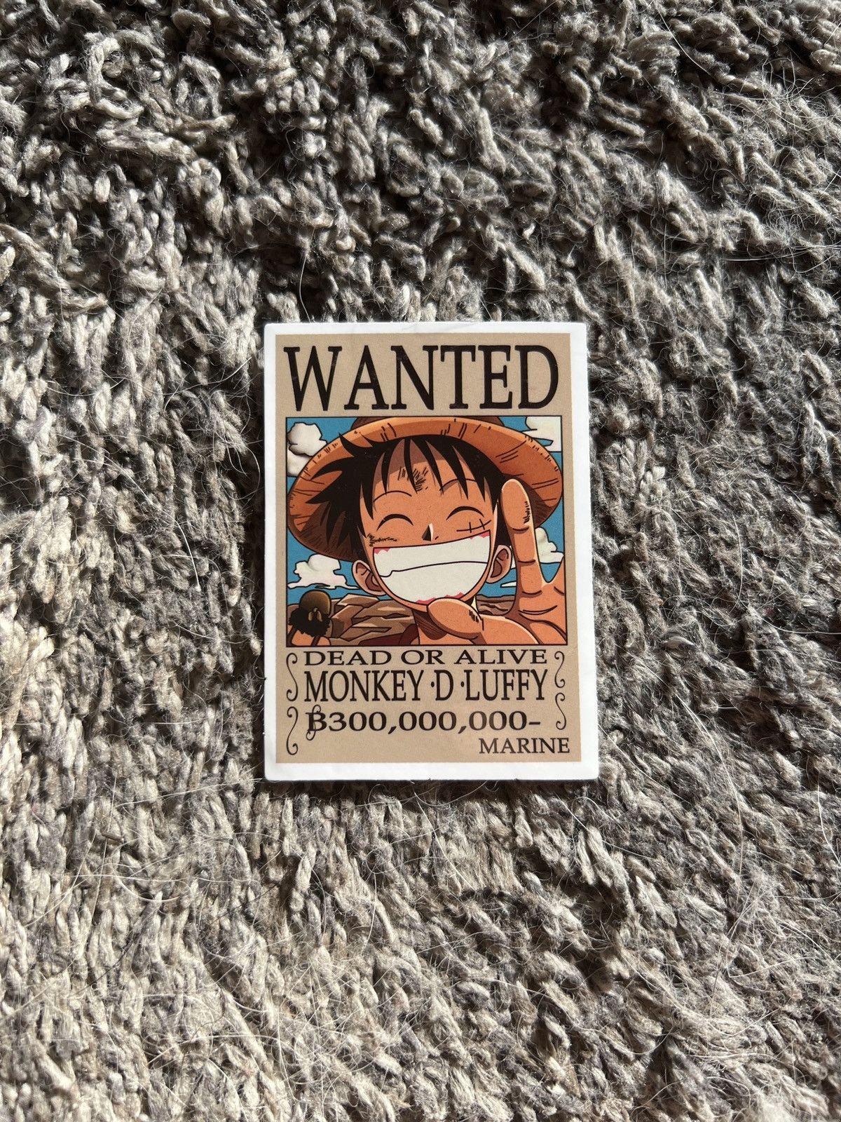 One Piece One Piece Monkey D. Luffy Wanted Dead Or Alive Sticker Size ONE SIZE - 1 Thumbnail
