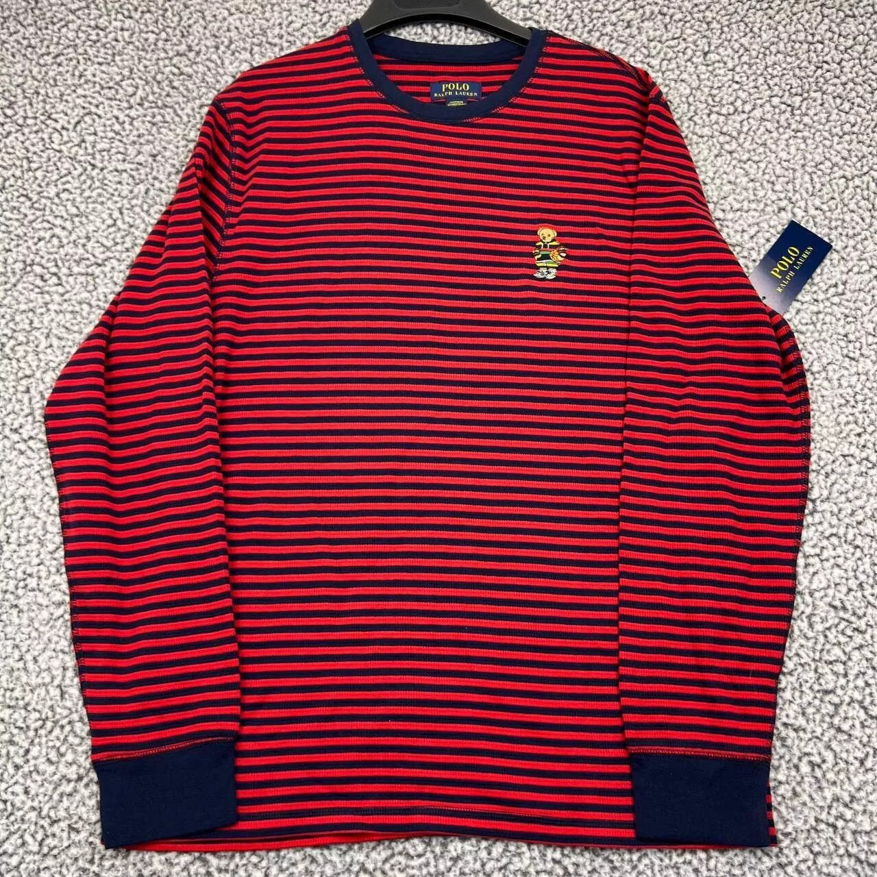 Polo Ralph Lauren Polo Ralph Lauren Shirt Men Striped Long Sleeve Crew Neck L Size US L / EU 52-54 / 3 - 1 Thumbnail