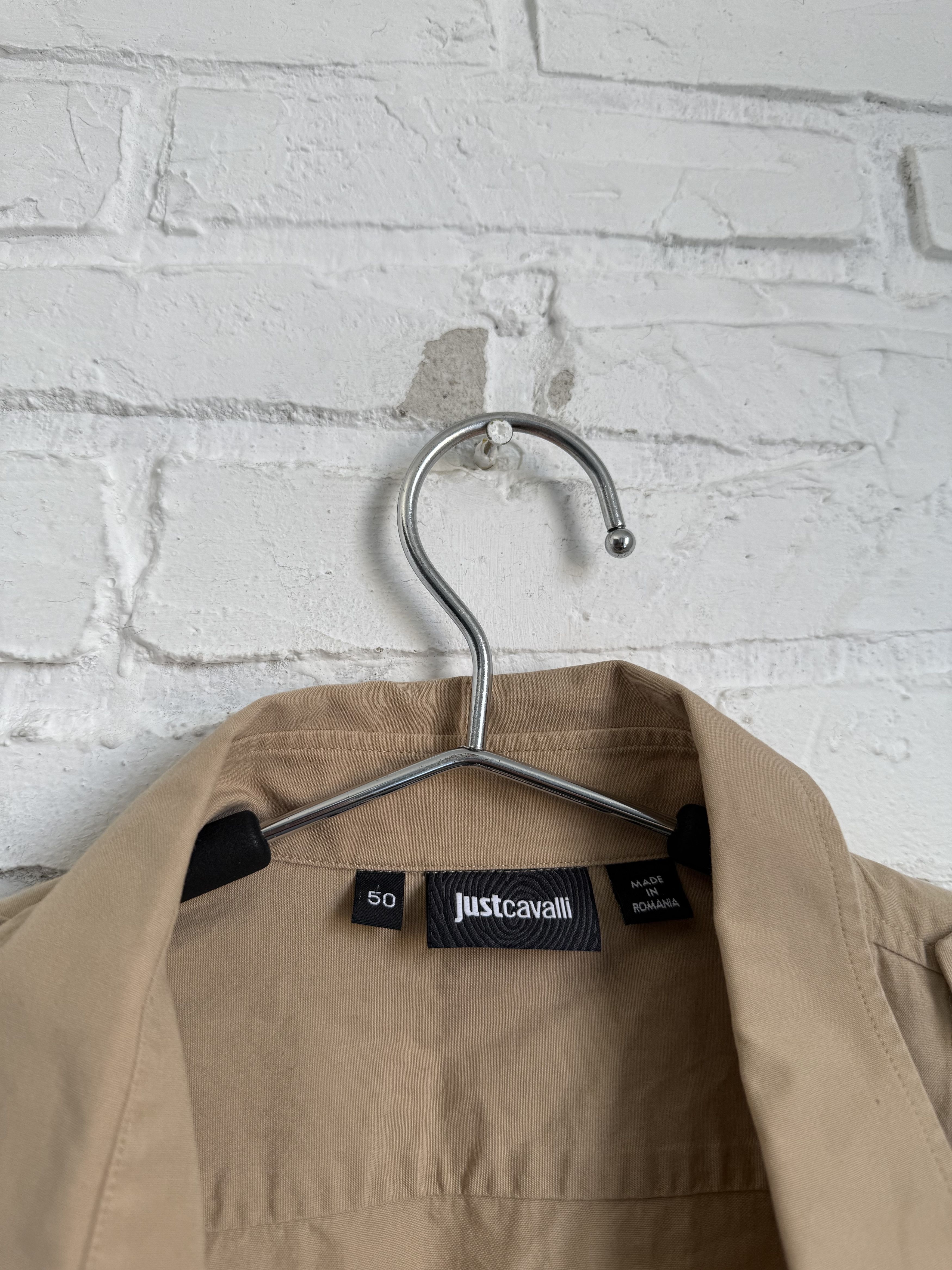 Just Cavalli Archive Just Cavalli Safari Utility Shirt Contrast Sleeve Size US M / EU 48-50 / 2 - 2 Thumbnail