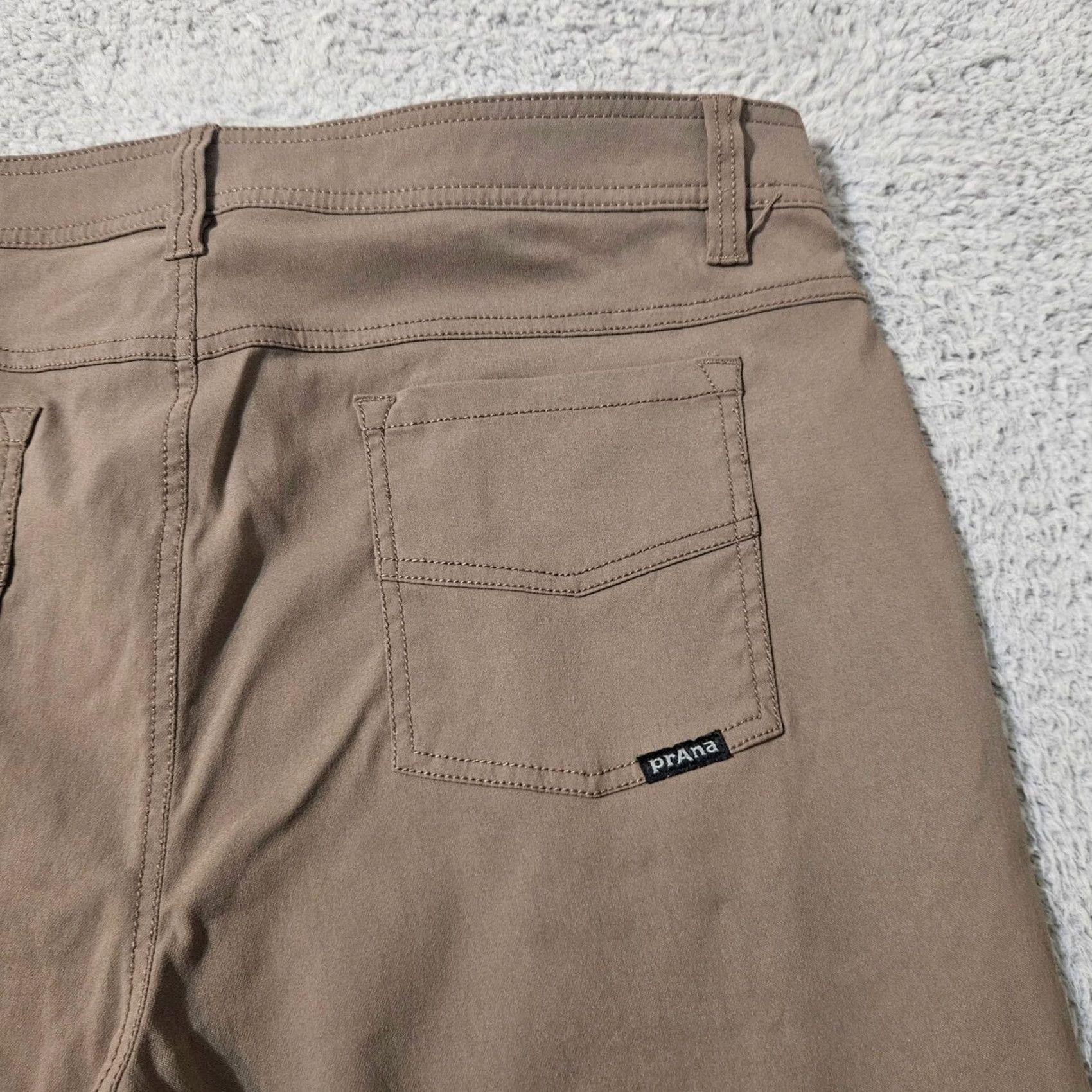 Prana prAna Pants Mens 38x29 Brion Slim Fit Brown Nylon Stretch Outdoor Hiking Work Chino Size US 38 / EU 54 - 4 Thumbnail