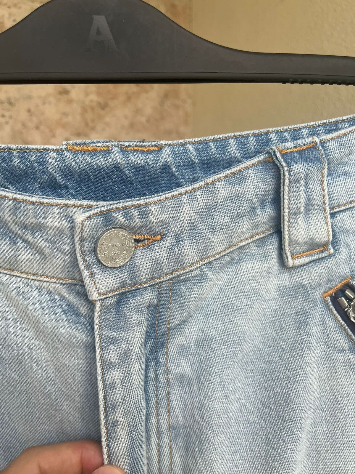 Vetements Triple Zip Baggy Jeans in Denim Light Blue Size US 30 / EU 46 - 12 Thumbnail