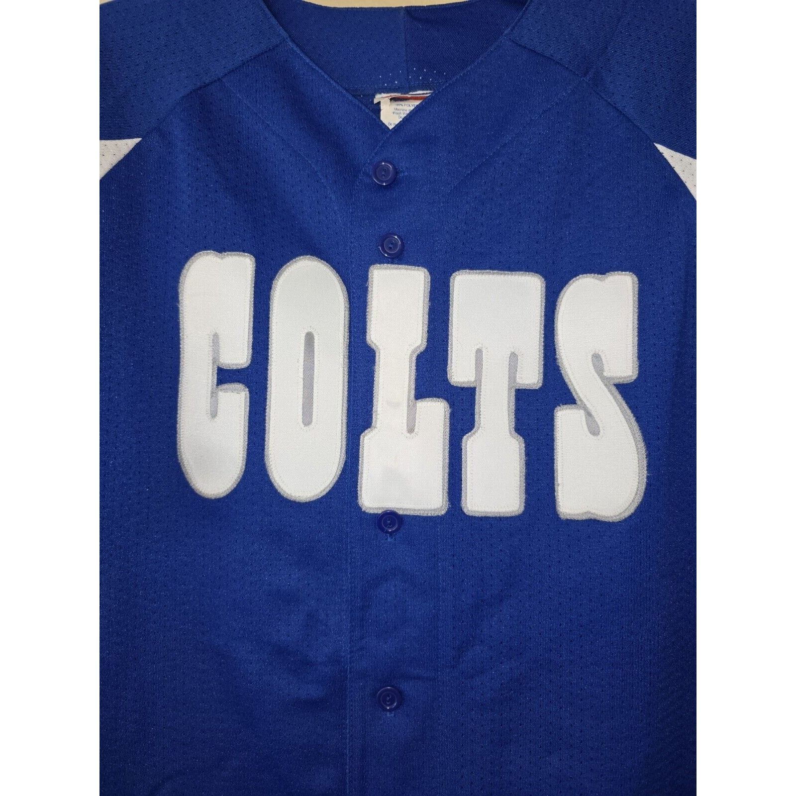 Majestic Vtg Colts NFL Baseball Style Jersey Mens Size L Majestic USA Size US L / EU 52-54 / 3 - 2 Thumbnail