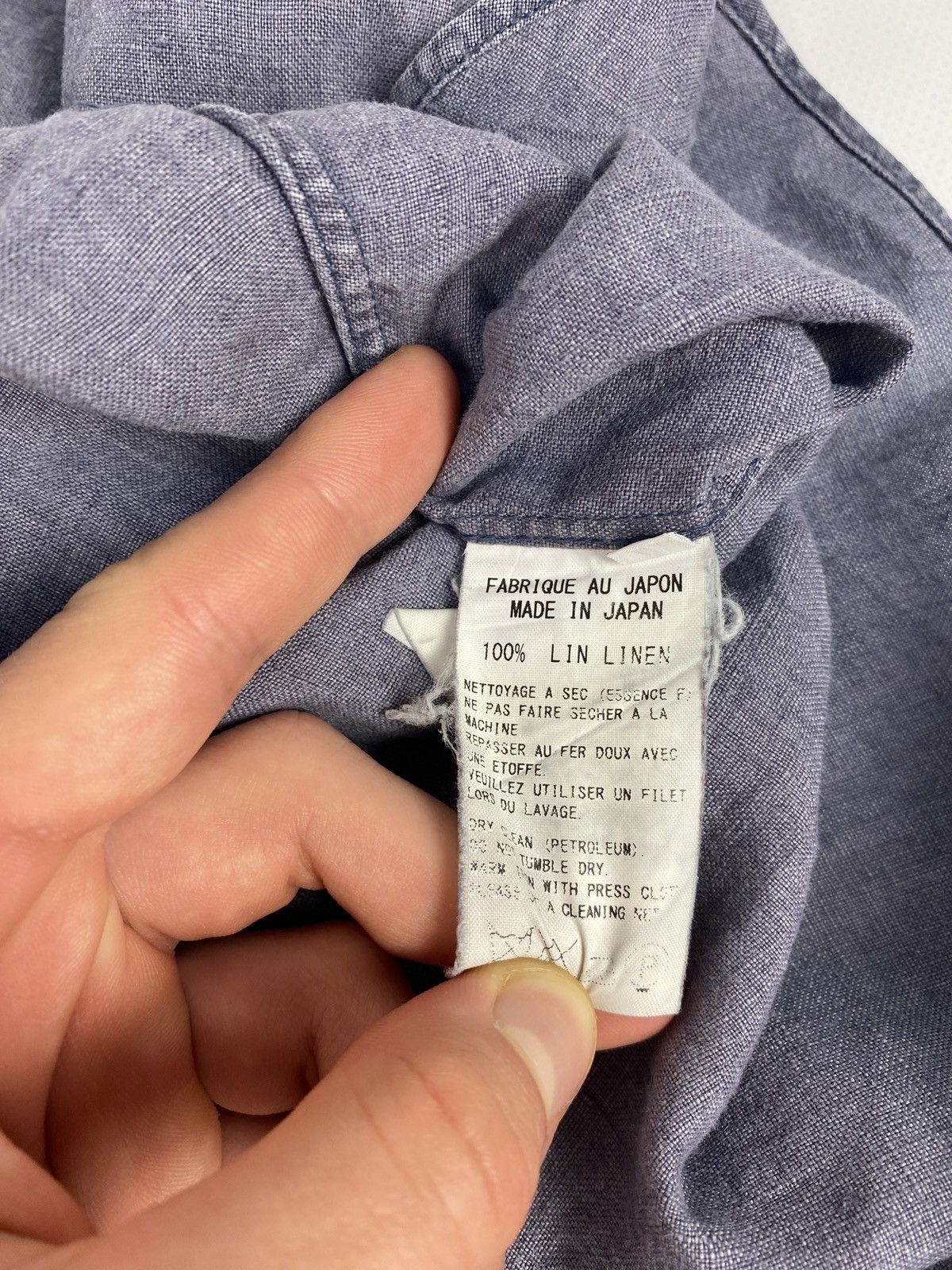 Y’s Yohji Yamamoto Avant Garde Linen Shirt Button Up Japanes