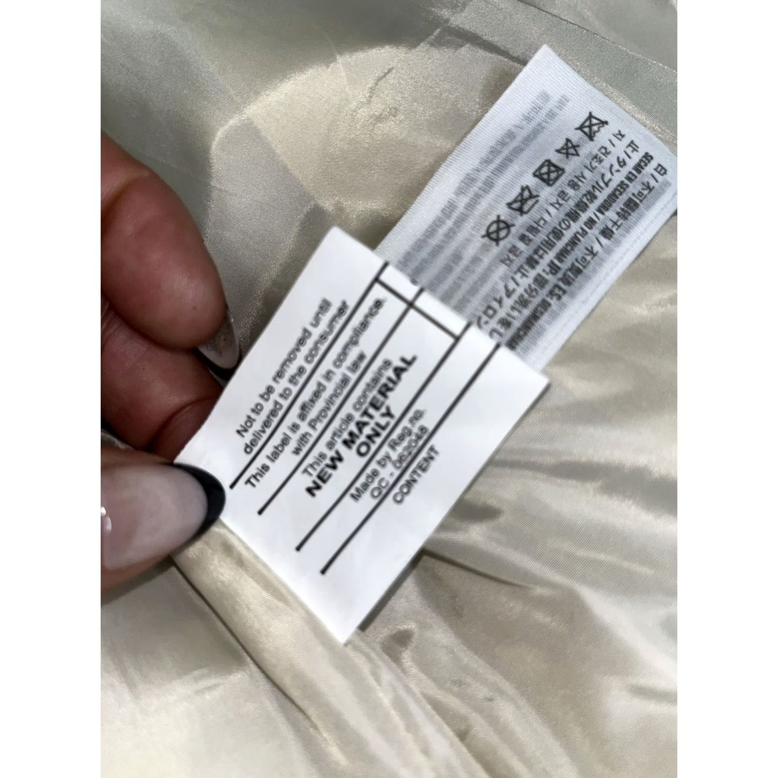 Abercrombie & Fitch Abercrombie & Fitch Jacket Size M Medium Ivory Vegan Leather Puffer Women Size M / US 6-8 / IT 42-44 - 7 Thumbnail