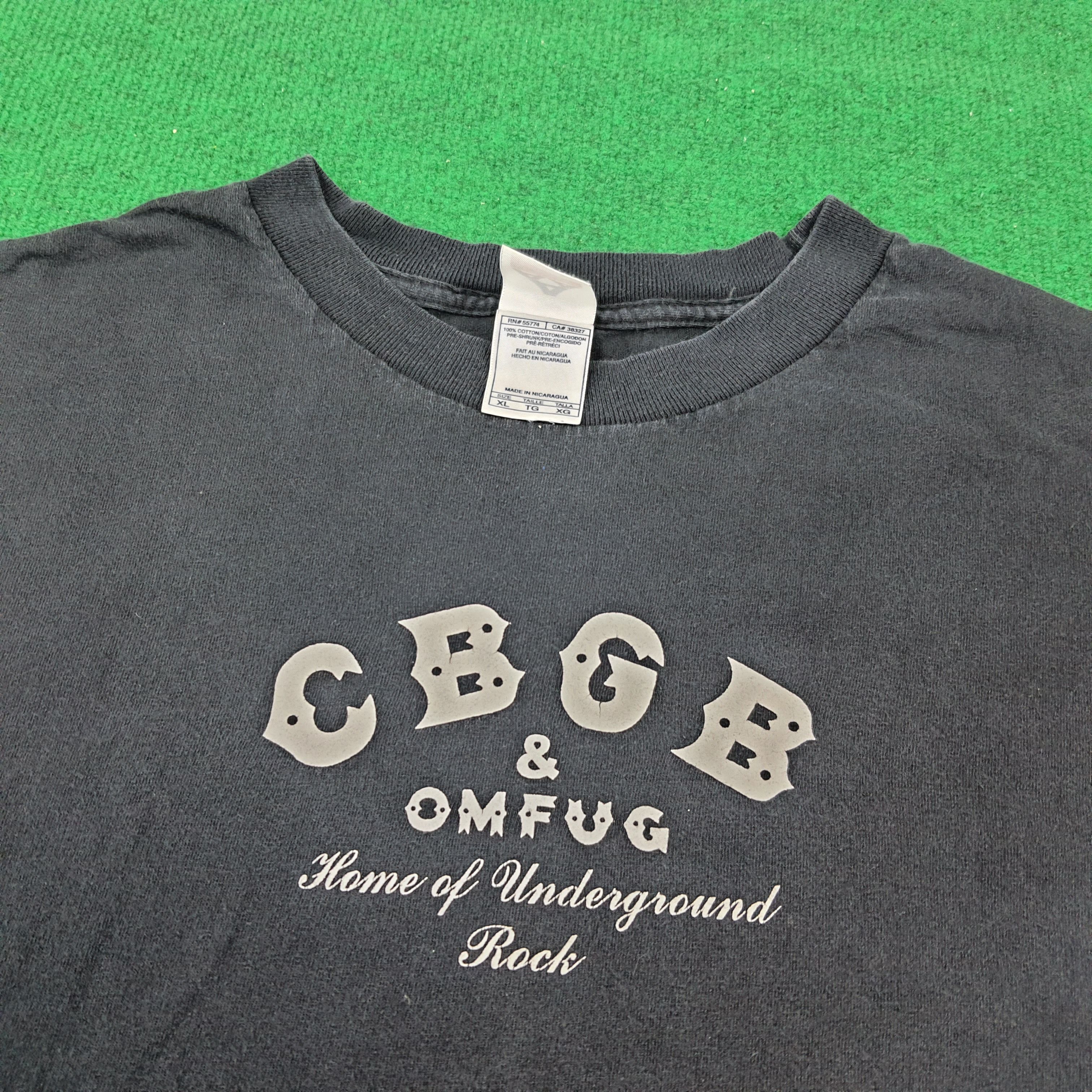 Vintage Vintage CBGB New York City Music Club Tshirt Size US XL / EU 56 / 4 - 2 Thumbnail